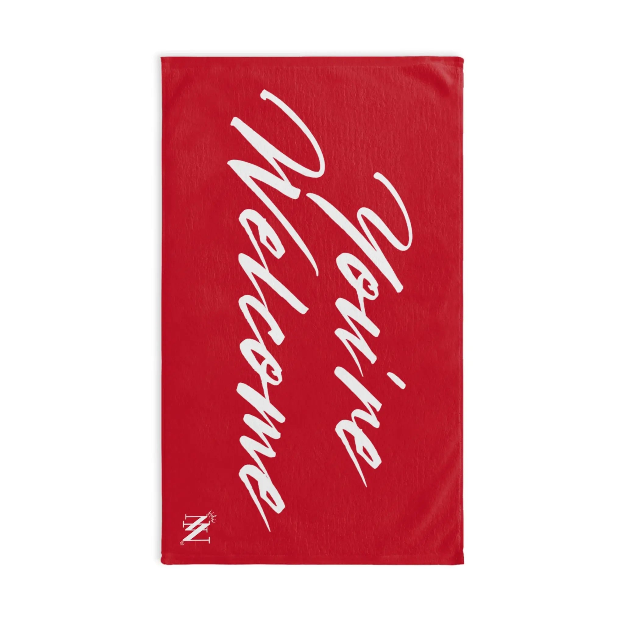 Simply Youâre Welcome Dark Red Cum Towel