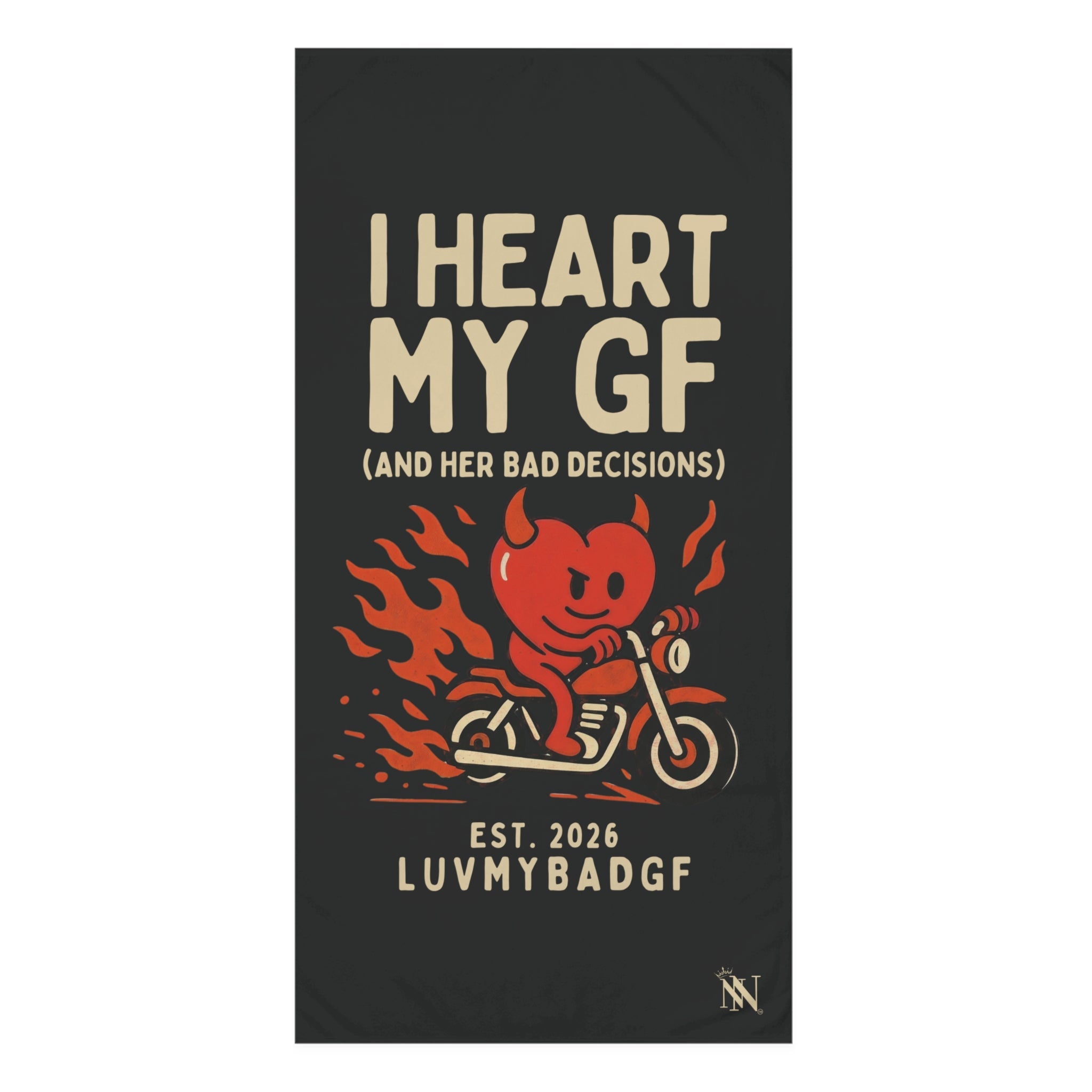 I Heart My GF | Mix & Match XL Fun-Flirty Lovers’ Towels