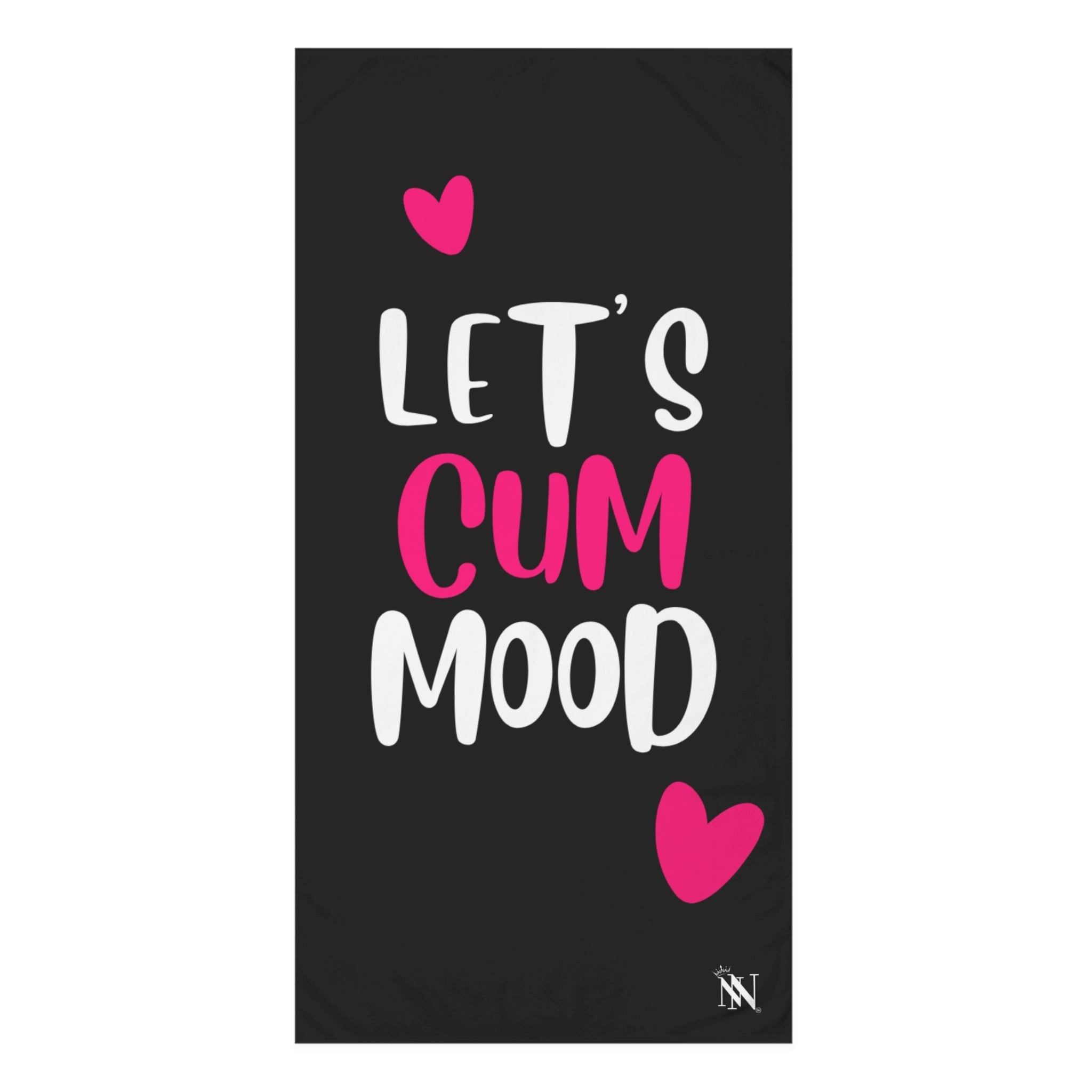 Let’s Cum Mood Hearts Fun Over Sized Sex Towel