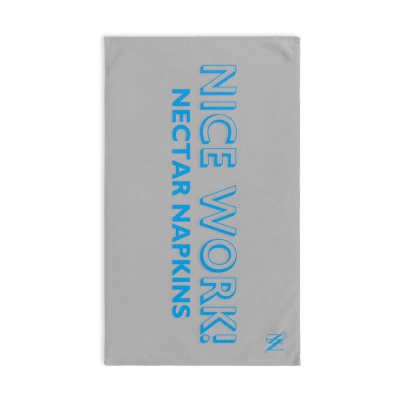Nice Work Silver | Mix & Match Original Fun-Flirty Lovers’ Towels