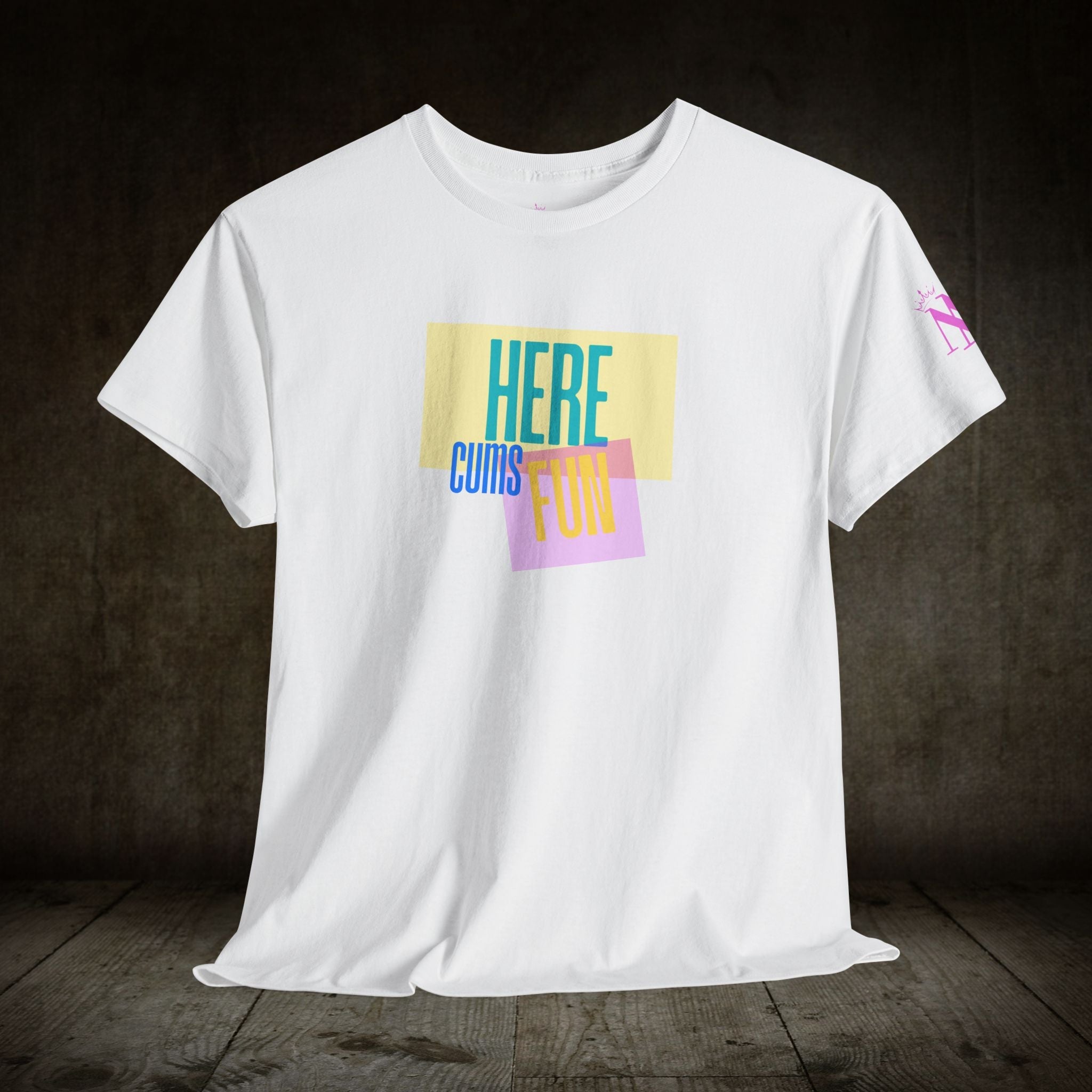 Here Cums Fun | Mix & Match Cotton Unisex Fun-Flirty Lovers’ T-Shirts
