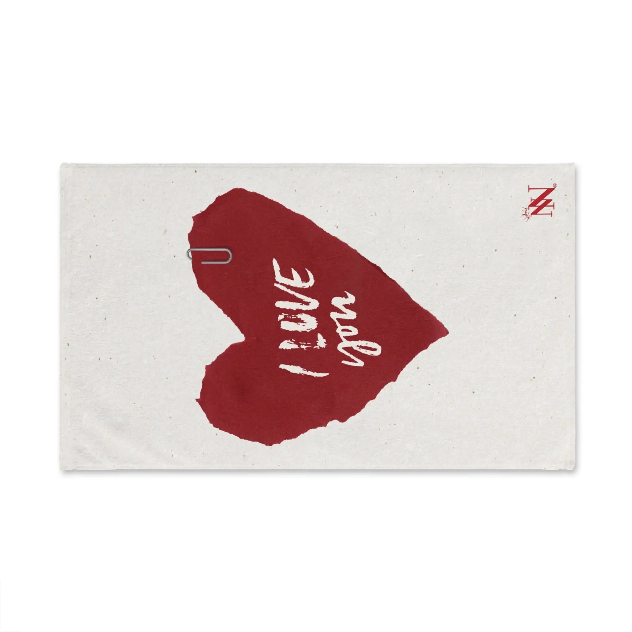I Love You Paper Note Cum Towel