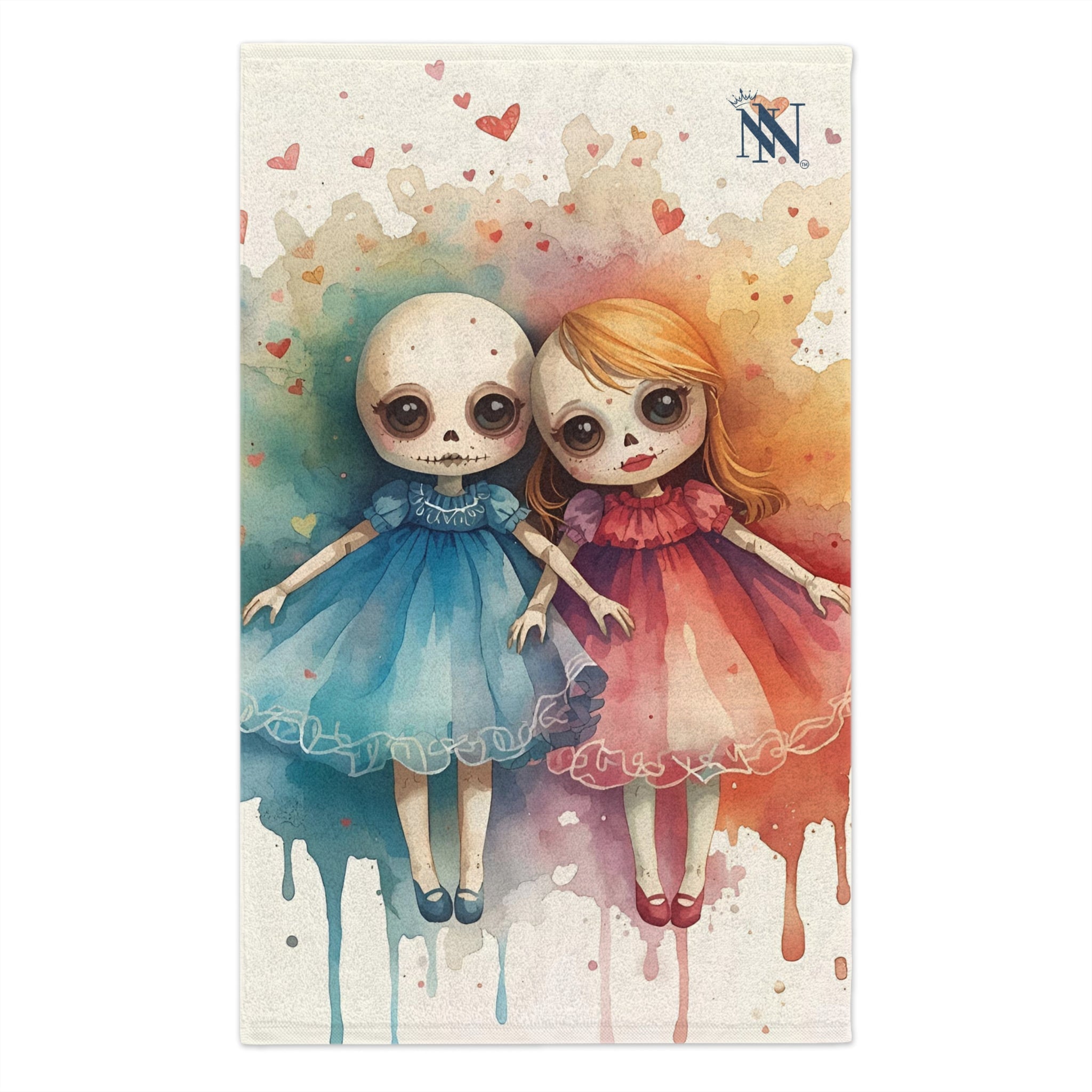 I Just Love Her Dolls Print | Mix & Match Soft Fun-Flirty Lovers’ Towels