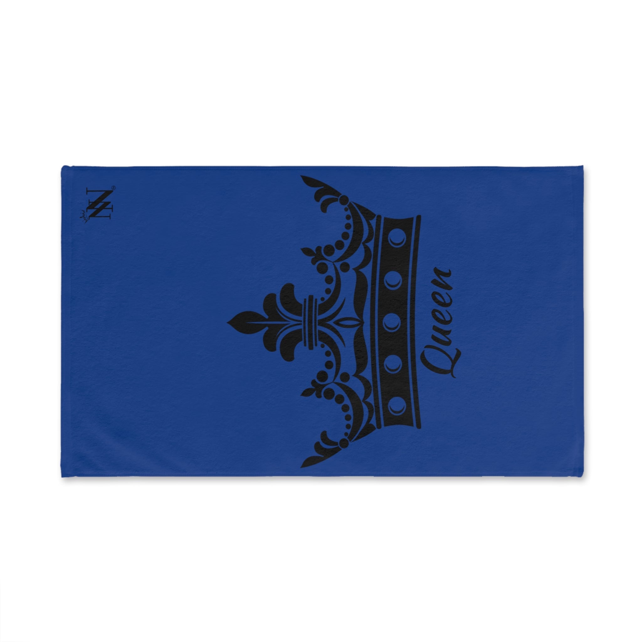 Large Crown Queen Blue Cum Towel