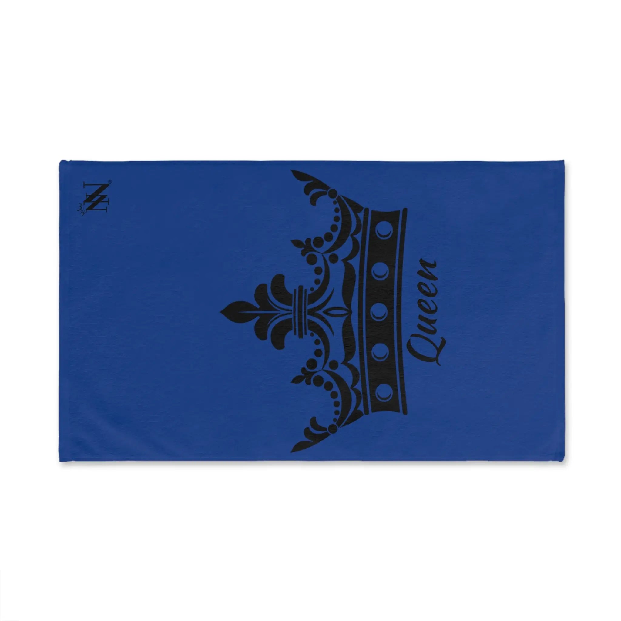 Large Crown Queen Blue Cum Towel