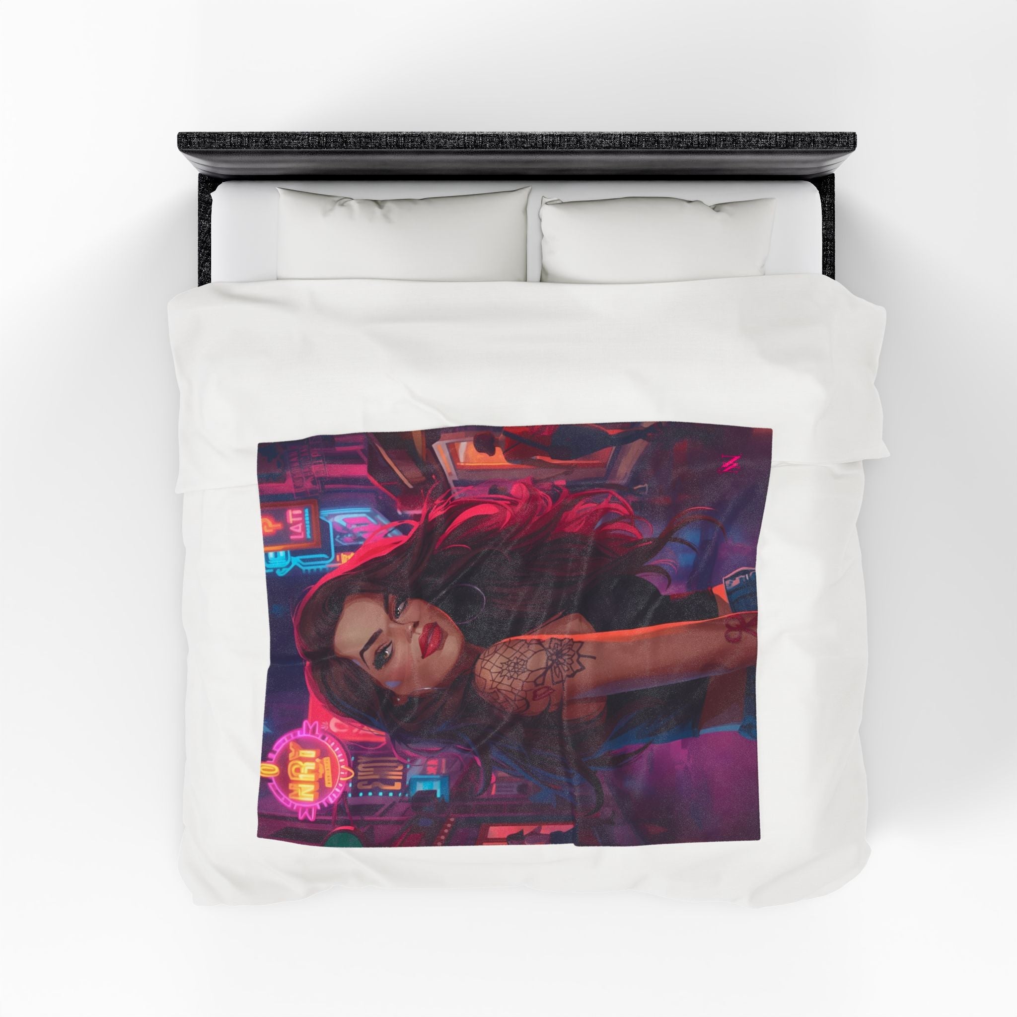 Flirty Girl Graphic | Mix & Match Velveteen Fun-Flirty Lovers’ Blankets