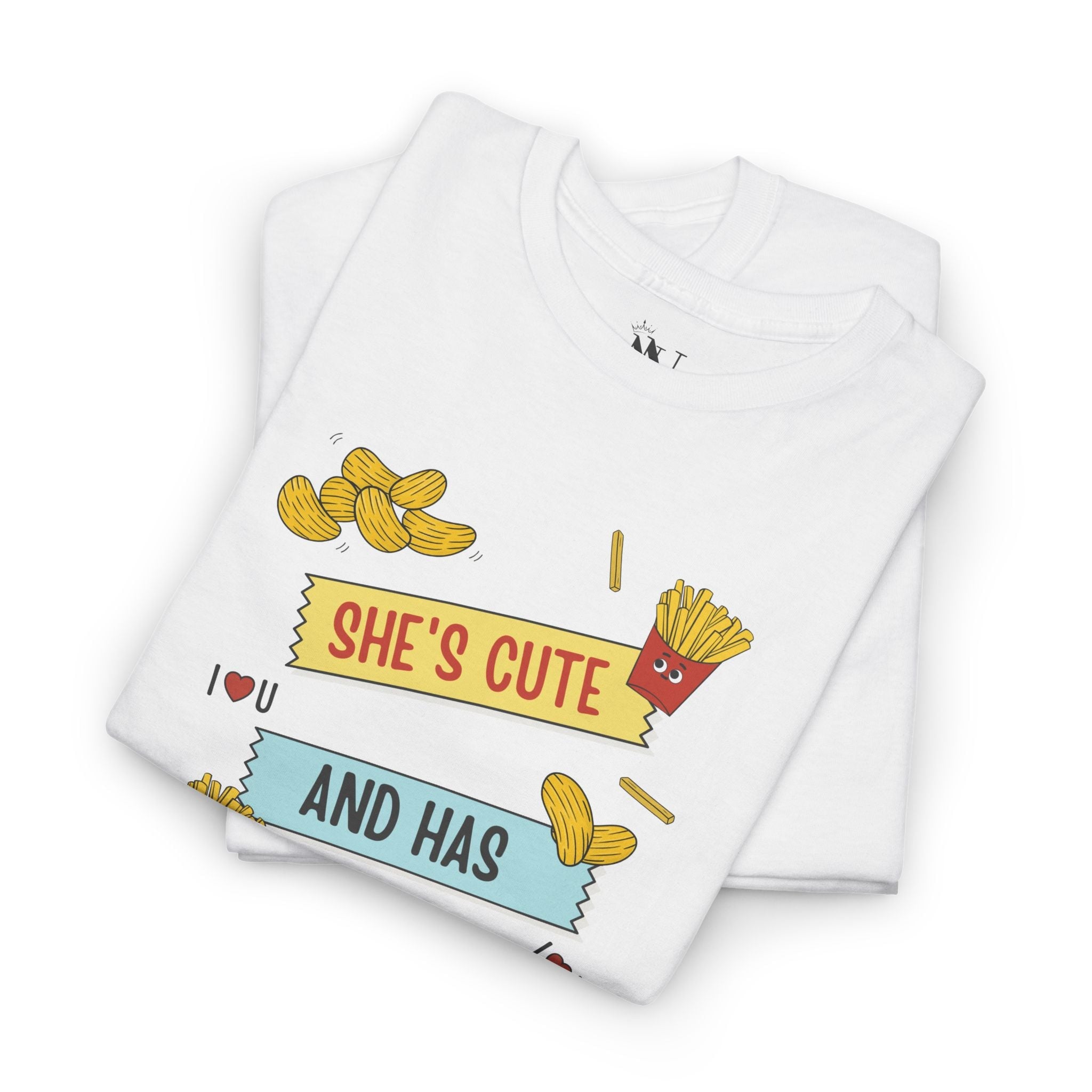 She’s Cute and Has Snacks | Mix & Match Cotton Unisex Fun-Flirty Lovers’ T-Shirts