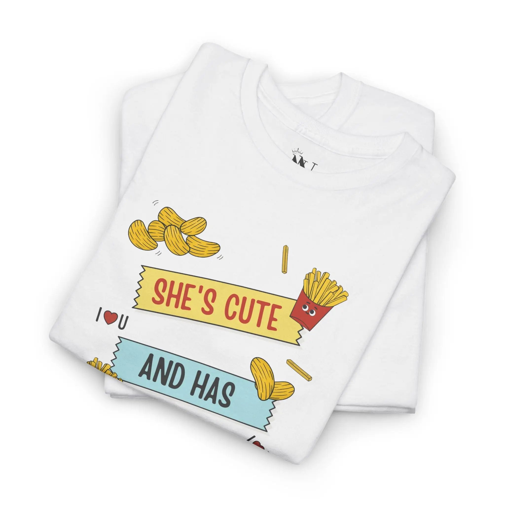 She’s Cute and Has Snacks | Mix & Match Cotton Unisex Fun-Flirty Lovers’ T-Shirts