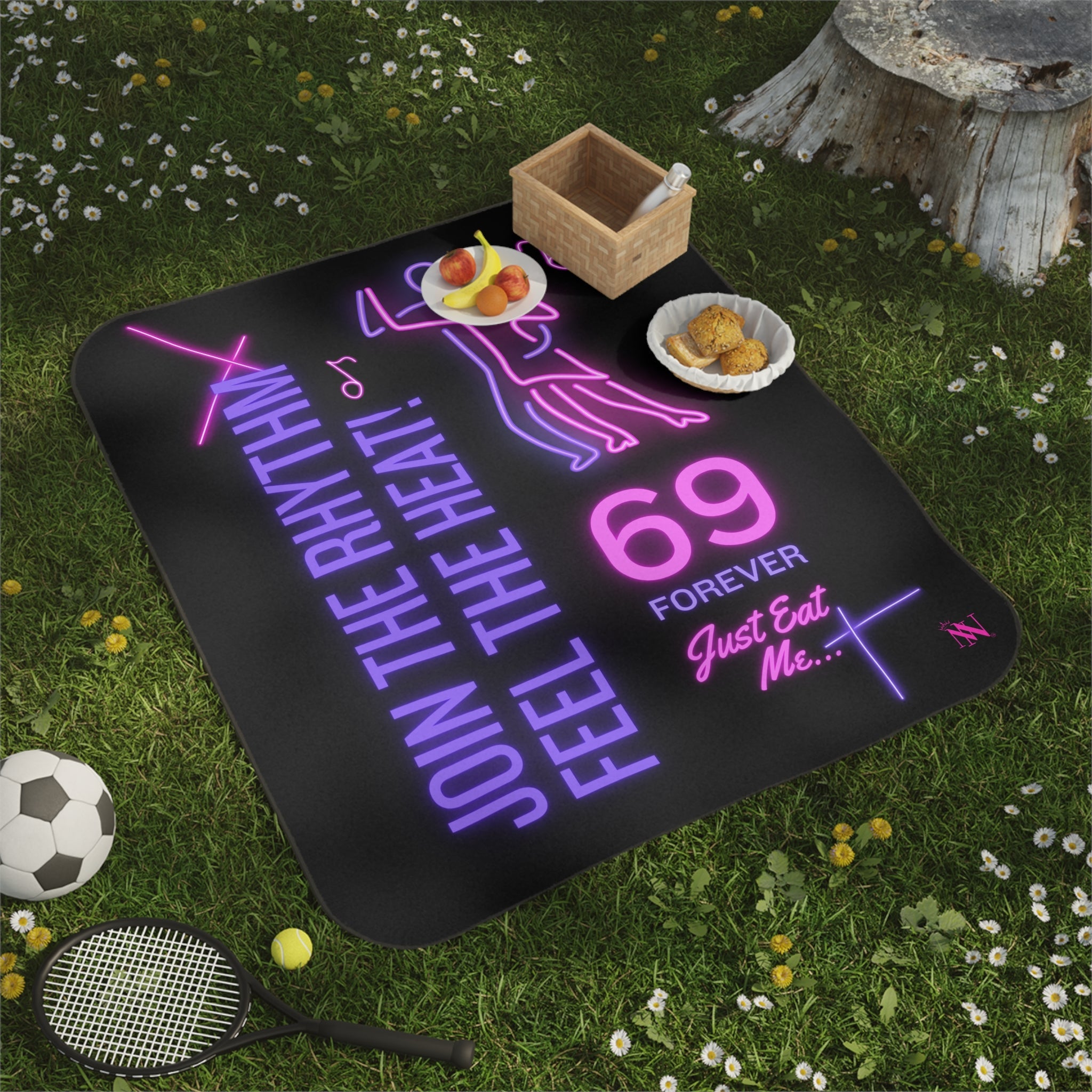 Sixty-Nine Forever Neon Sex Blanket