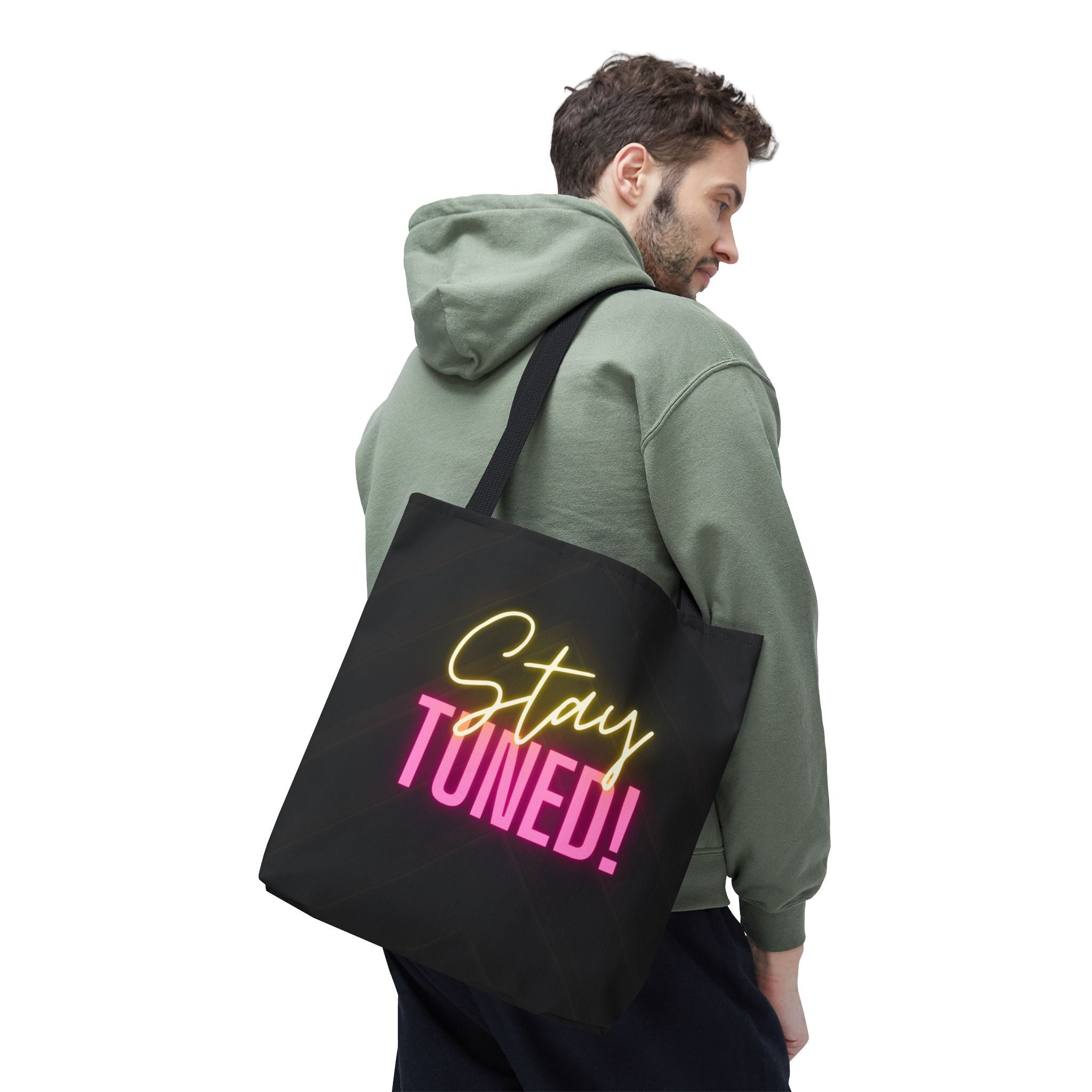 Stay Tuned! Neon Fun Everyday Cute Tote Bag
