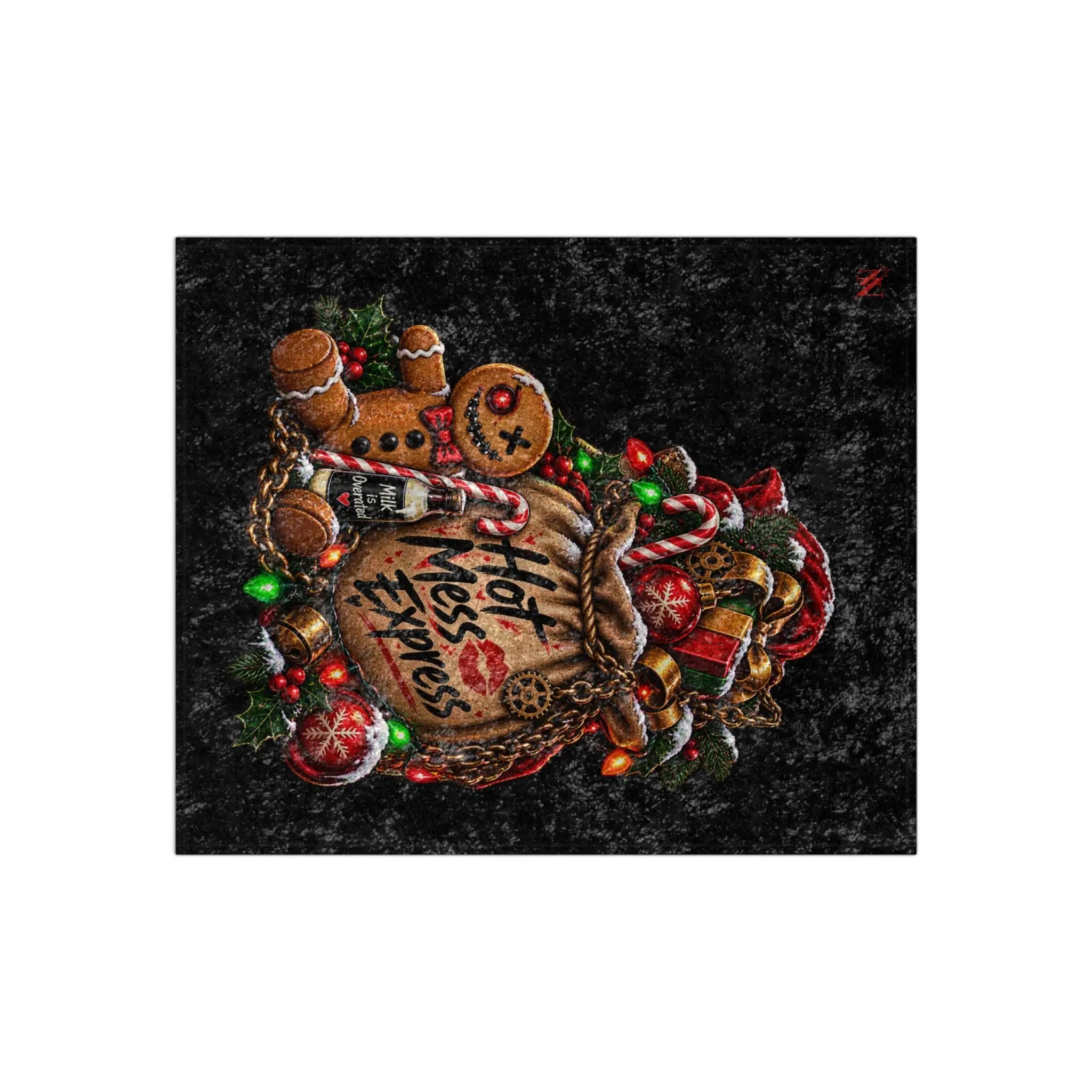Hot Mess Express Christmas | Nectar Napkins Fun-Flirty Loversโ Crushed Velvet Blankets