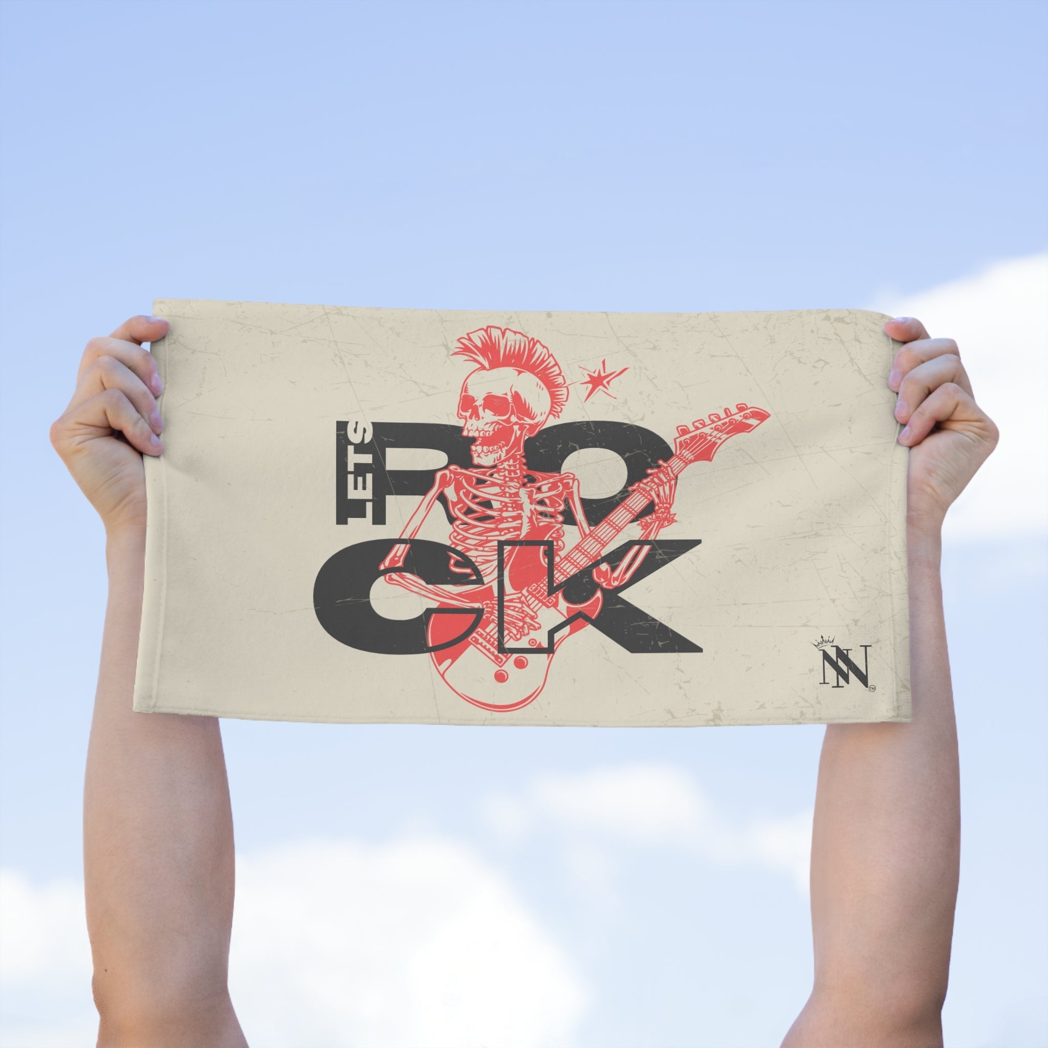 Let’s Rock Skull Rocker Sex Towel