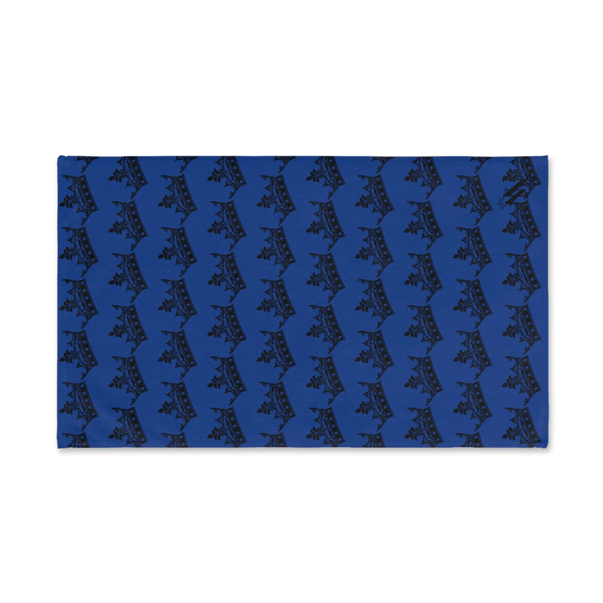 Crown Queen Pattern Blue Cum Towel