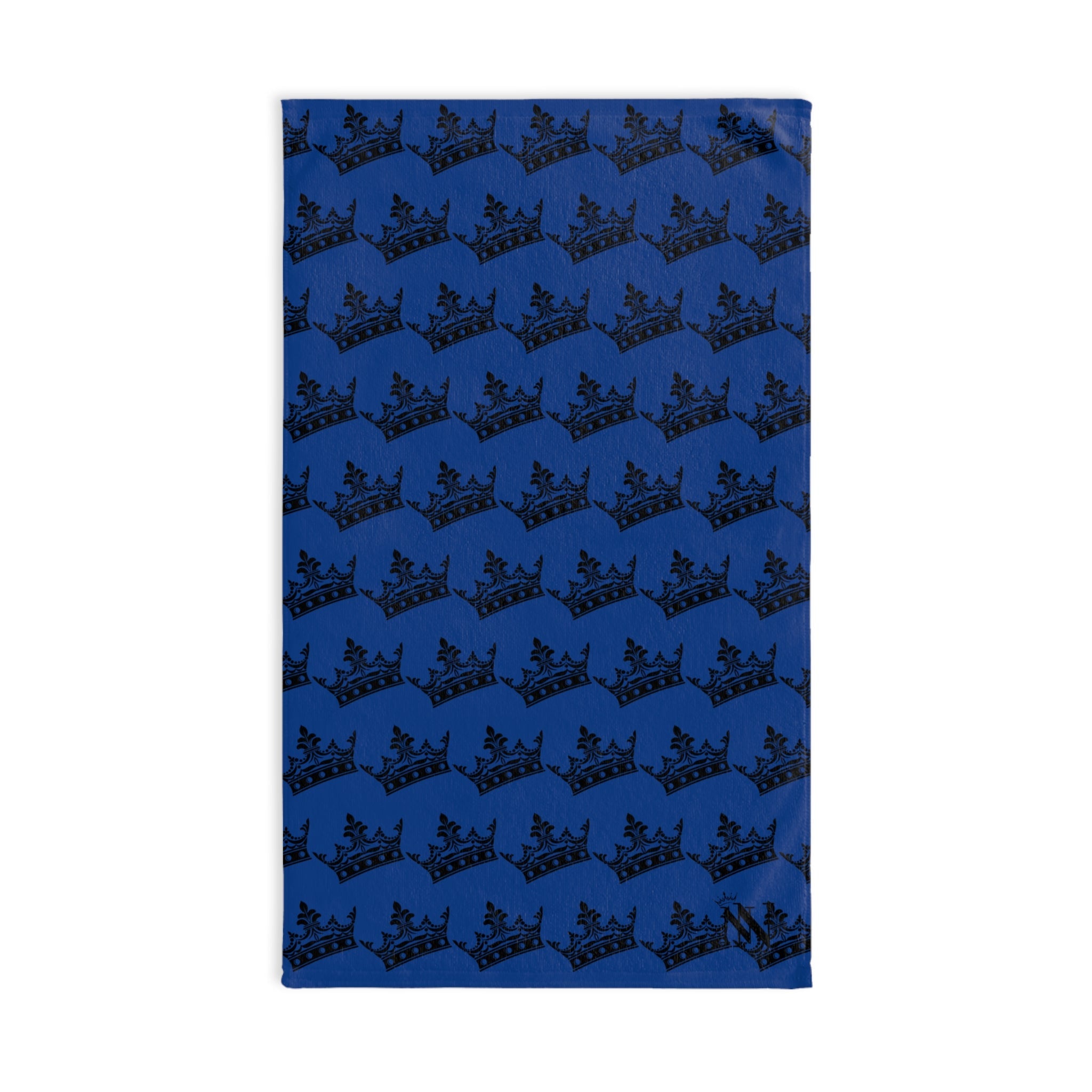 Crown Queen Pattern Blue Cum Towel