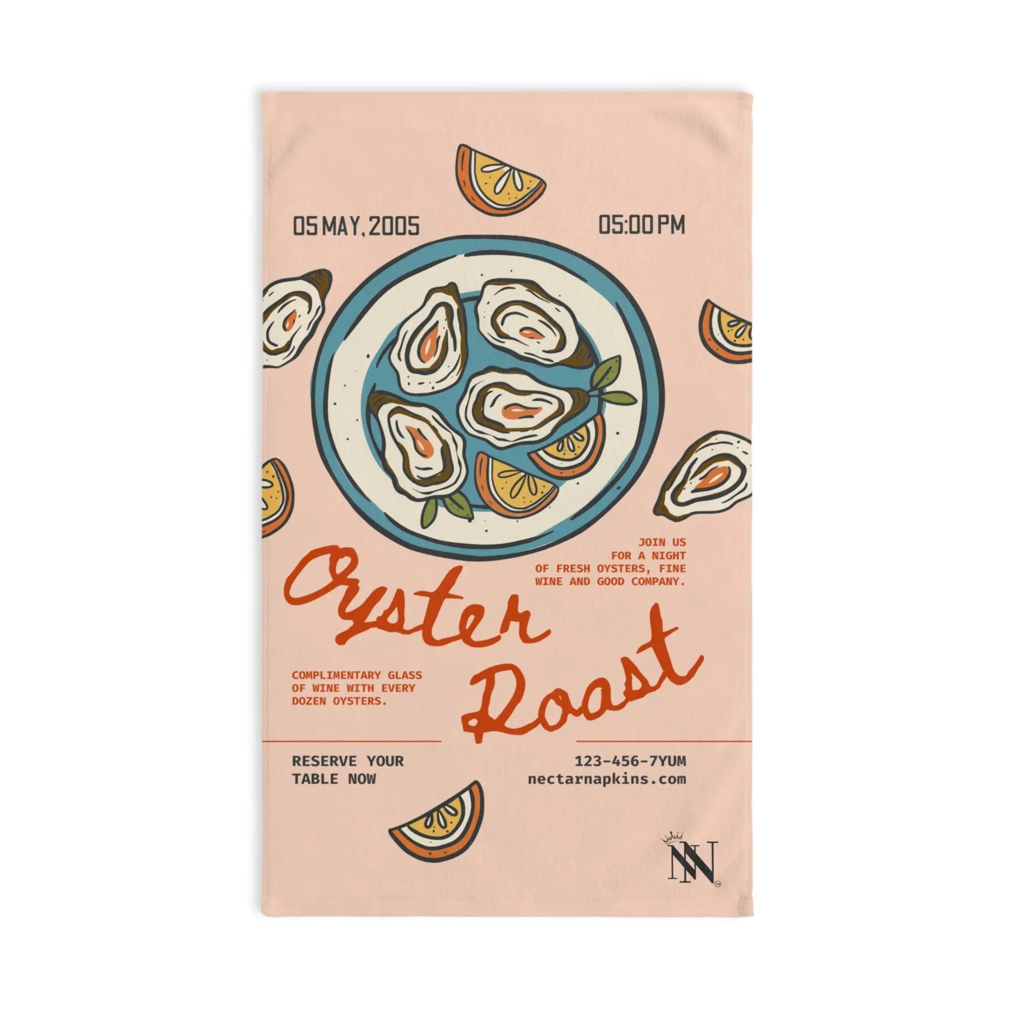 Oyster Roast | Mix & Match Original Fun-Flirty Lovers’ Towels