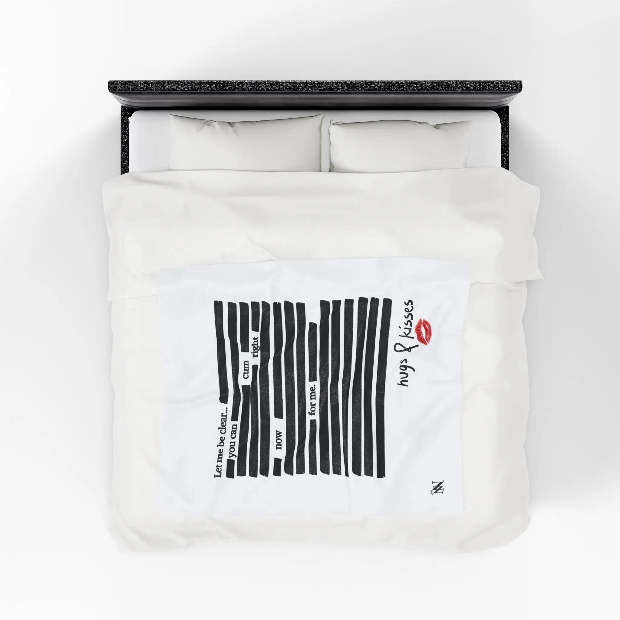 Let Me Be Clear... | Mix & Match Velveteen Fun-Flirty Lovers’ Blankets