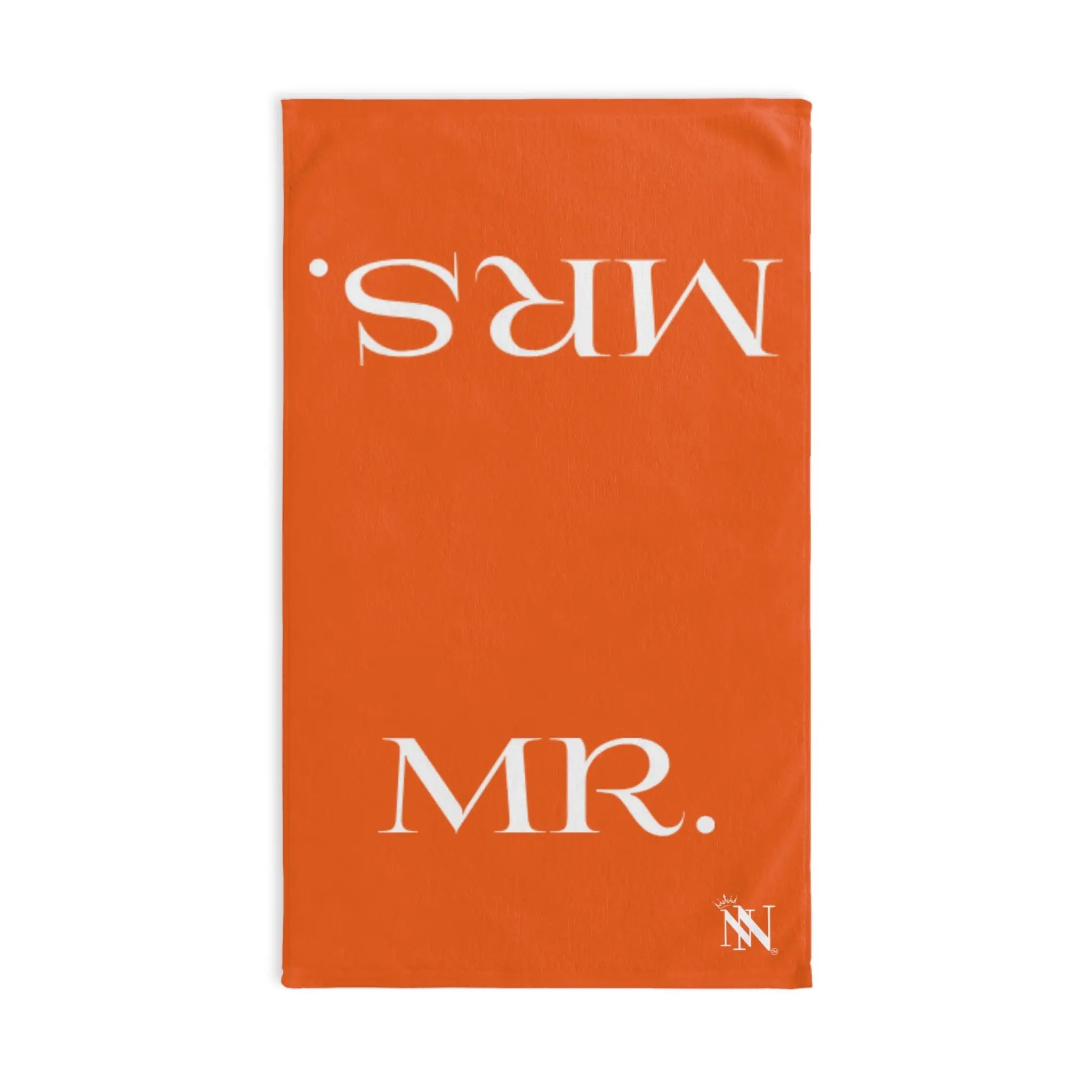 Mr Mrs Shareable Orange | Mix & Match Classic Fun-Flirty Lovers’ Towels