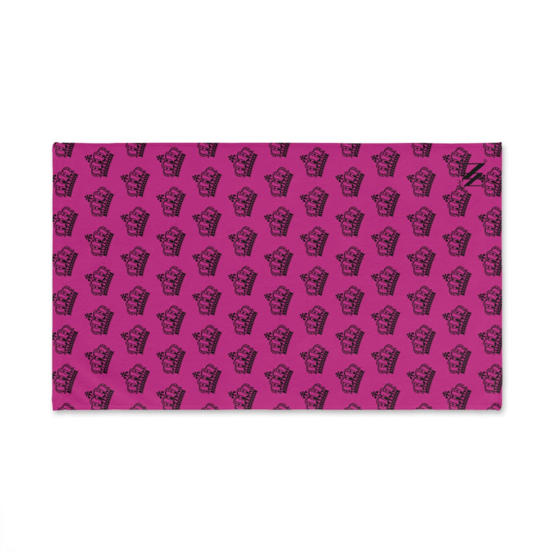 King Crown Patterned Fuscia | Mix & Match Original Fun-Flirty Lovers’ Towels