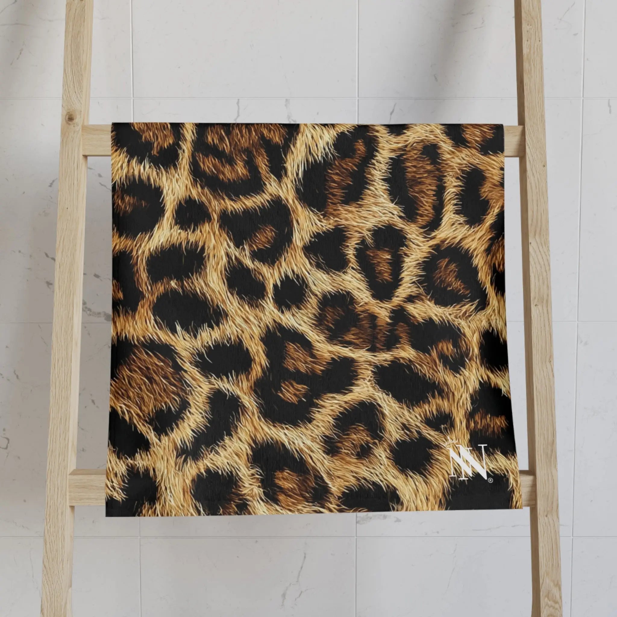 Realistic Cheetah Print Cum Towel