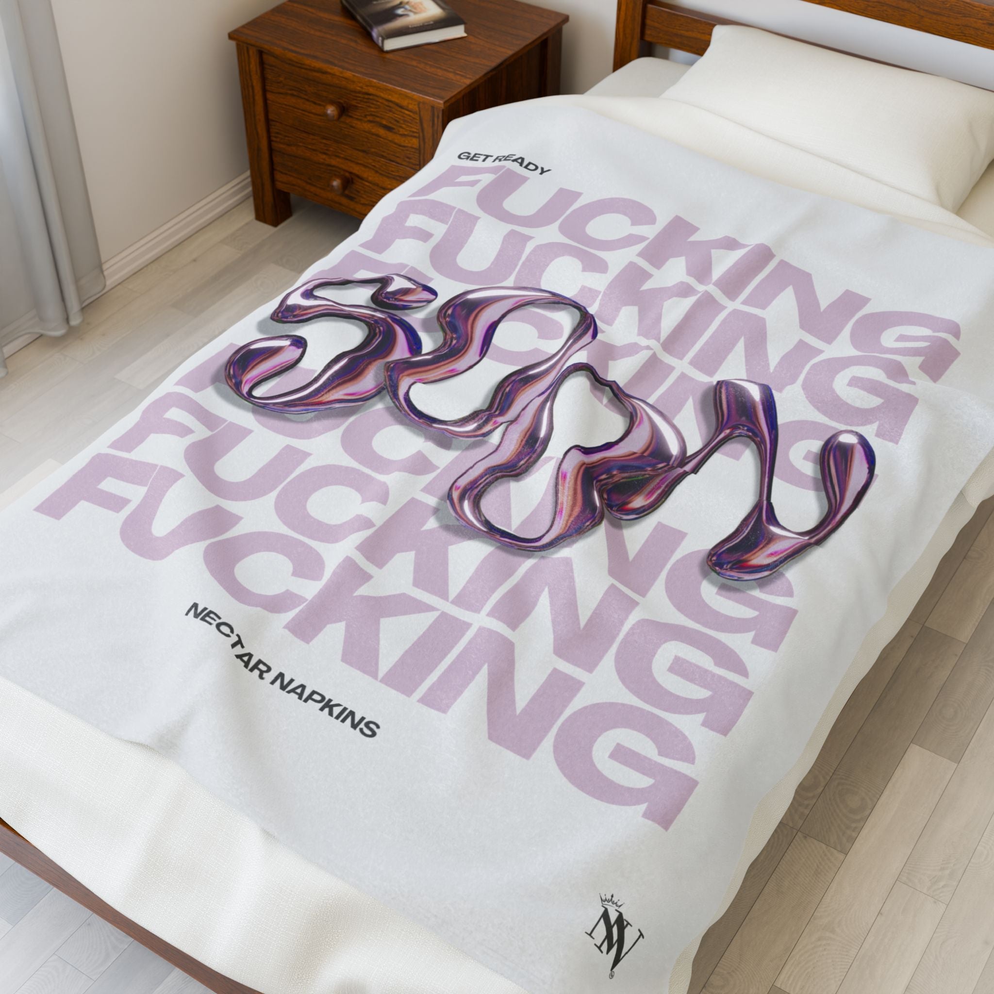 Get Ready Fucking Soon | Mix & Match Velveteen Fun-Flirty Lovers’ Blankets