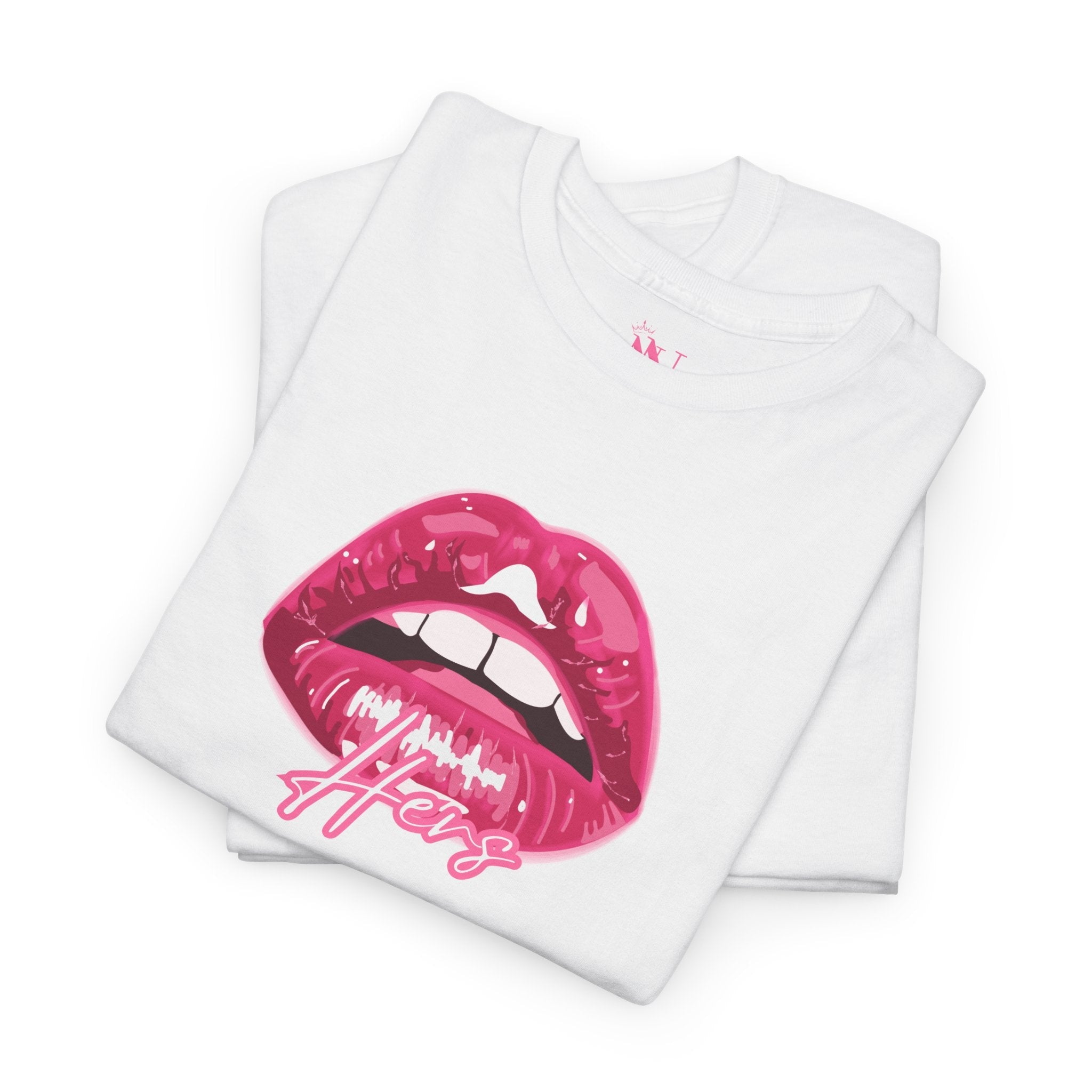 Hers Mouth Open Romantic Couples Sex Gifts for Her T-Shirt