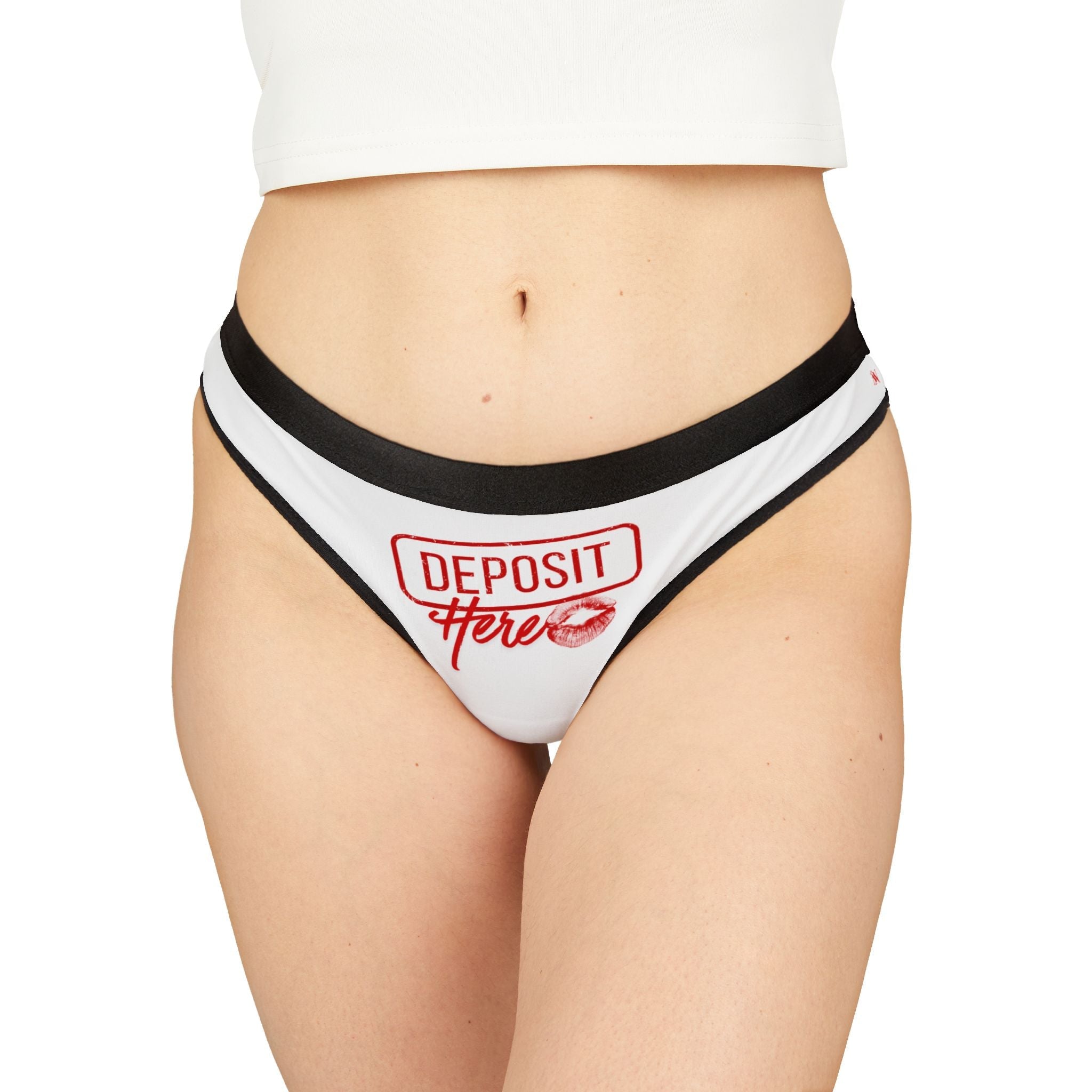 Deposit Here with a Kiss Sex Gifts Lingerie Women’s Thong