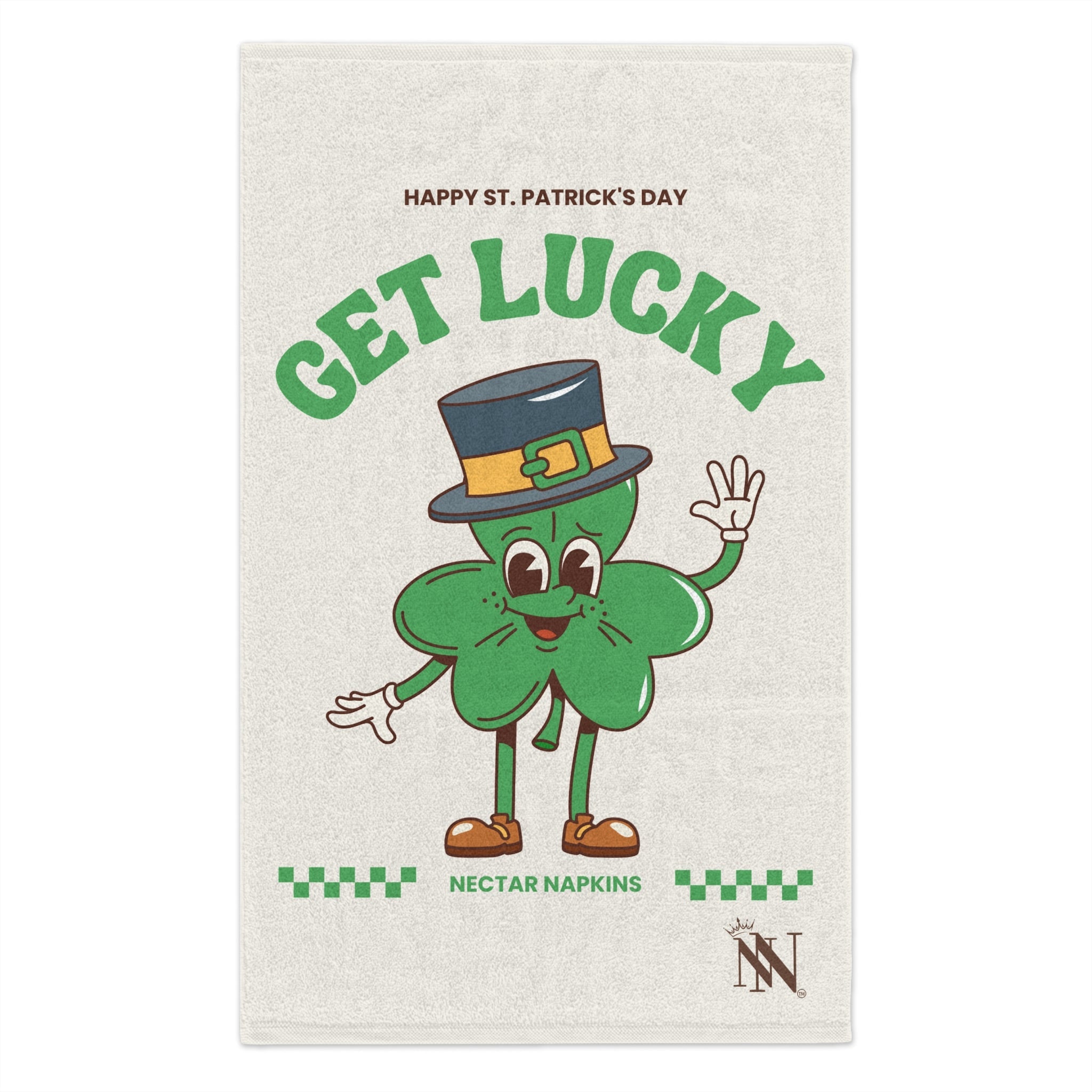 Get Lucky Shamrock St. Patrickâs Day | Mix & Match Soft Fun-Flirty Loversâ Towels
