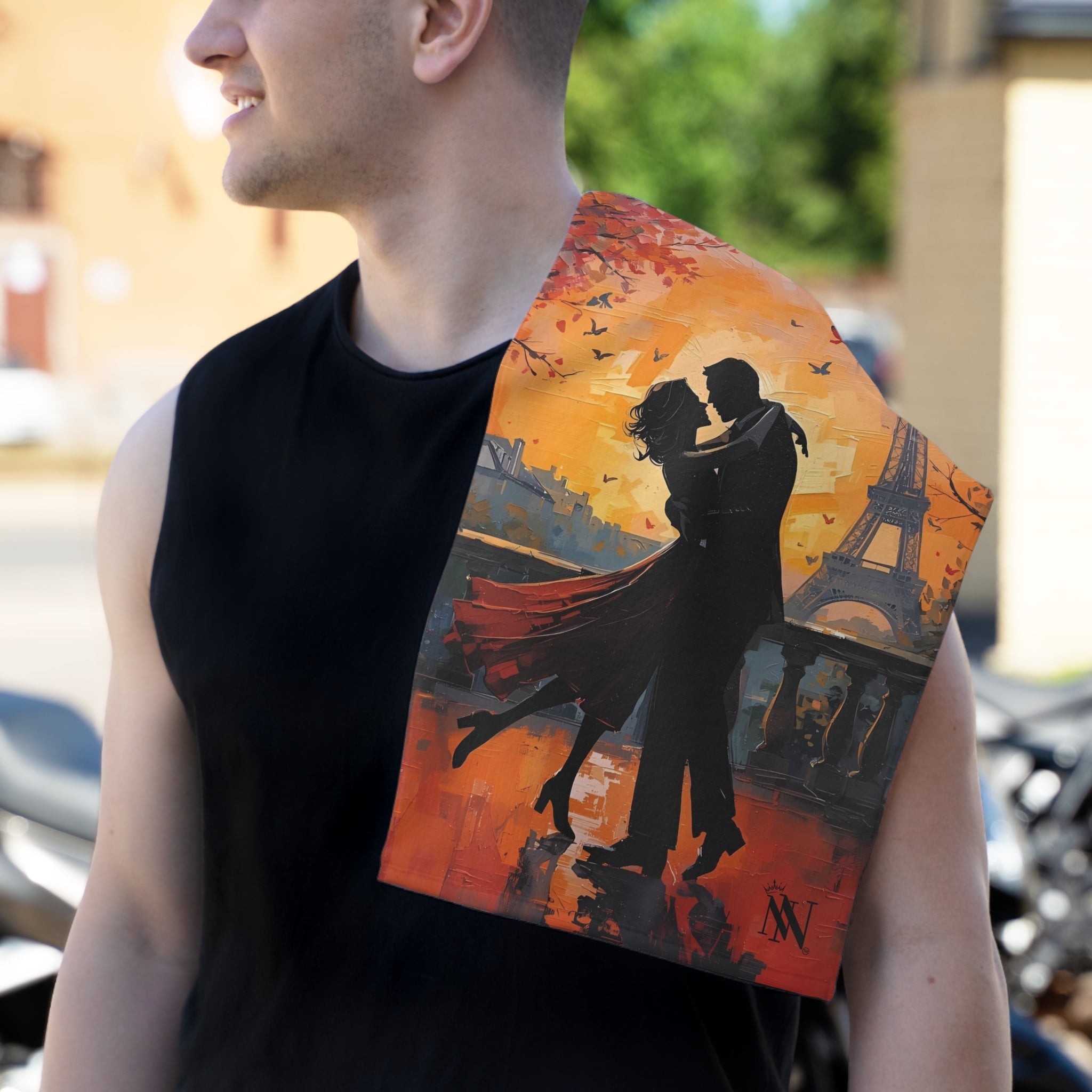 Sweep Me off My Feet Graphic | Mix & Match Soft Fun-Flirty Lovers’ Towels