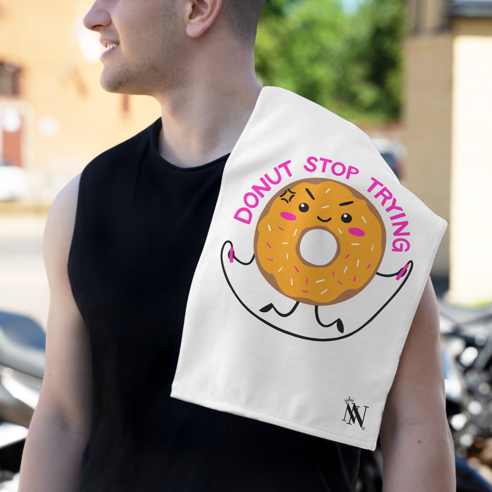Donut Stop Trying | Mix & Match Soft Fun-Flirty Lovers’ Towels