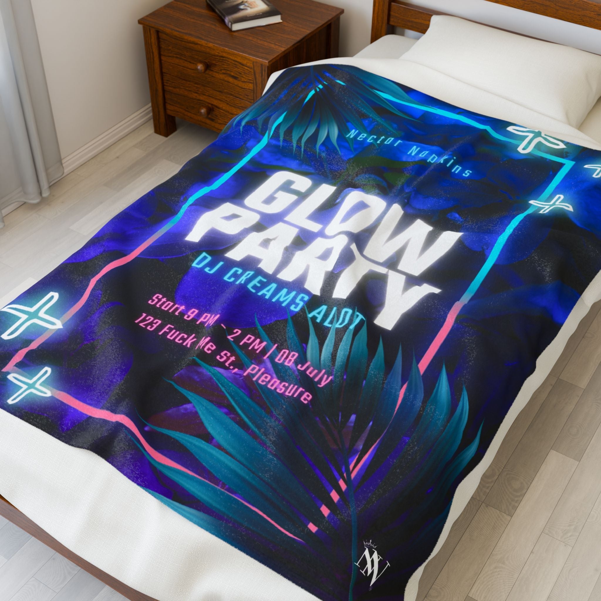 Glow Party | Mix & Match Fun-Flirty Lovers’ Blankets