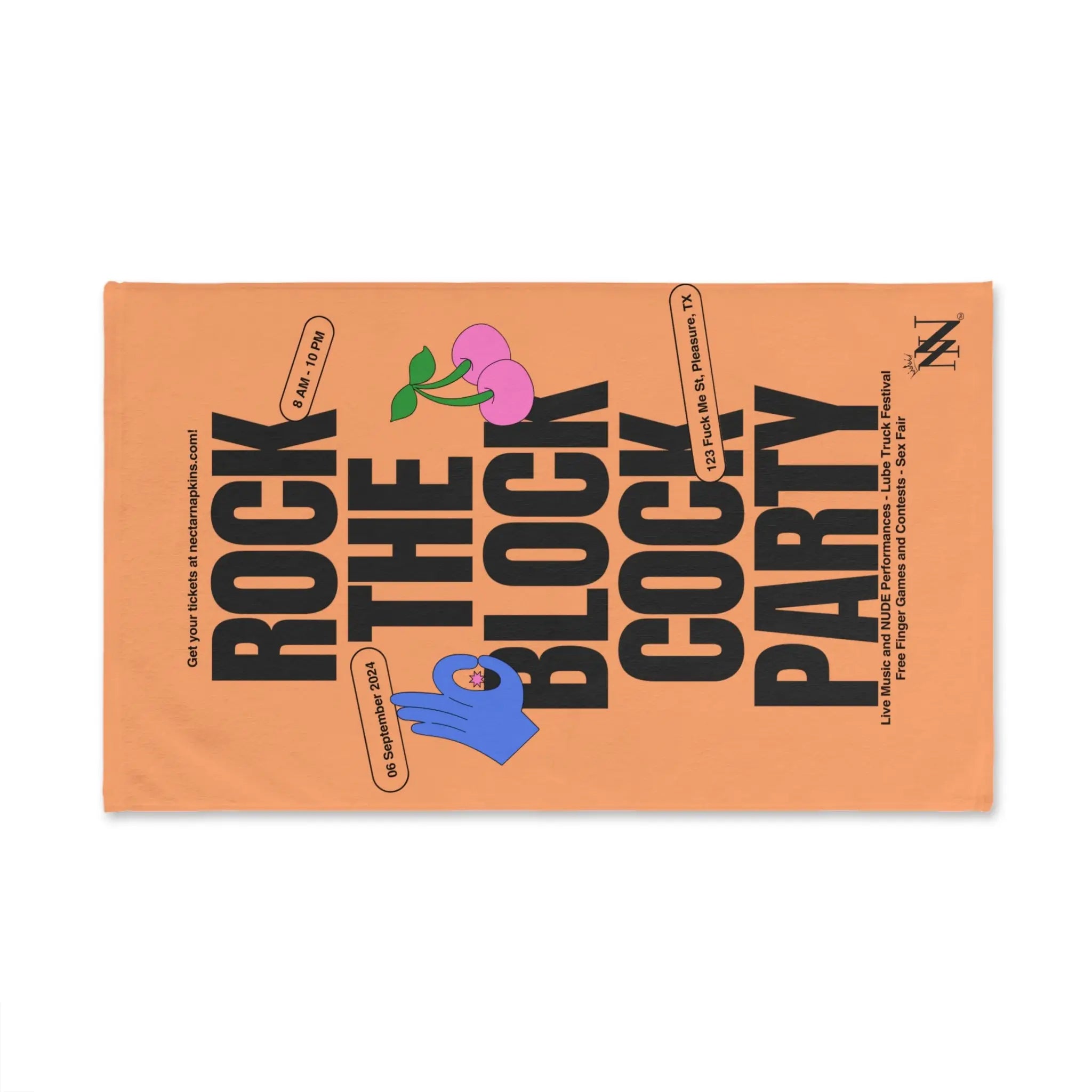 Rock the Block Cock Party | Mix & Match Original Fun-Flirty Lovers’ Towels