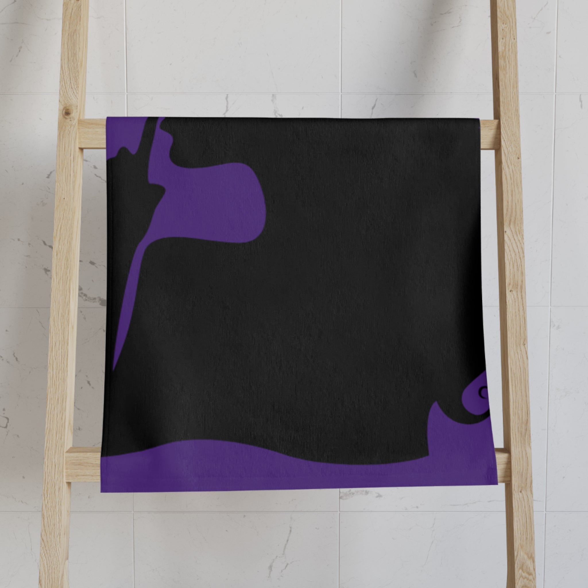 SHHH Girl Silhouette Purple | Mix & Match Classic Fun-Flirty Lovers’ Towels