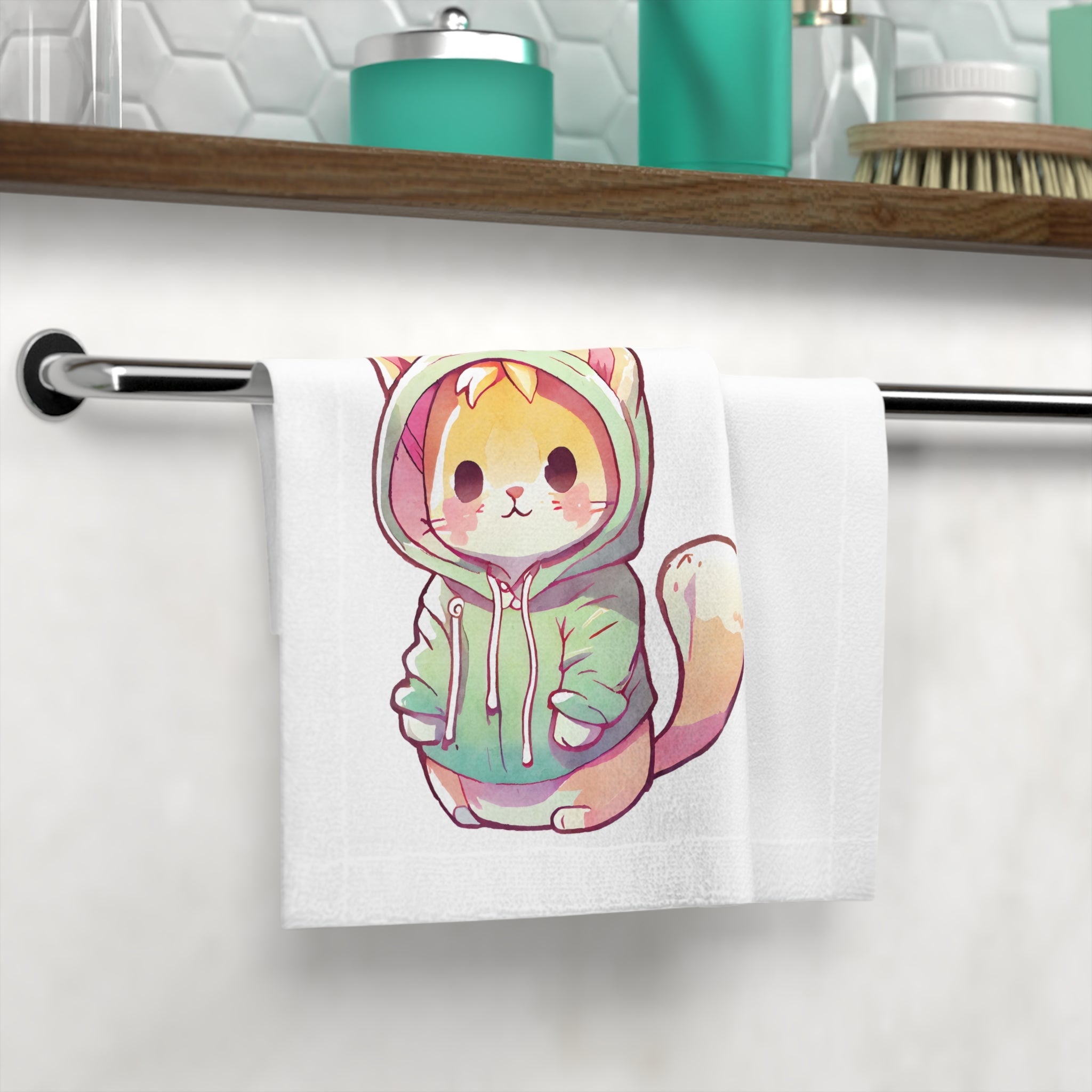 Cute Anime Kitten | Mix & Match Lils’ Fun-Flirty Lovers’ Towels