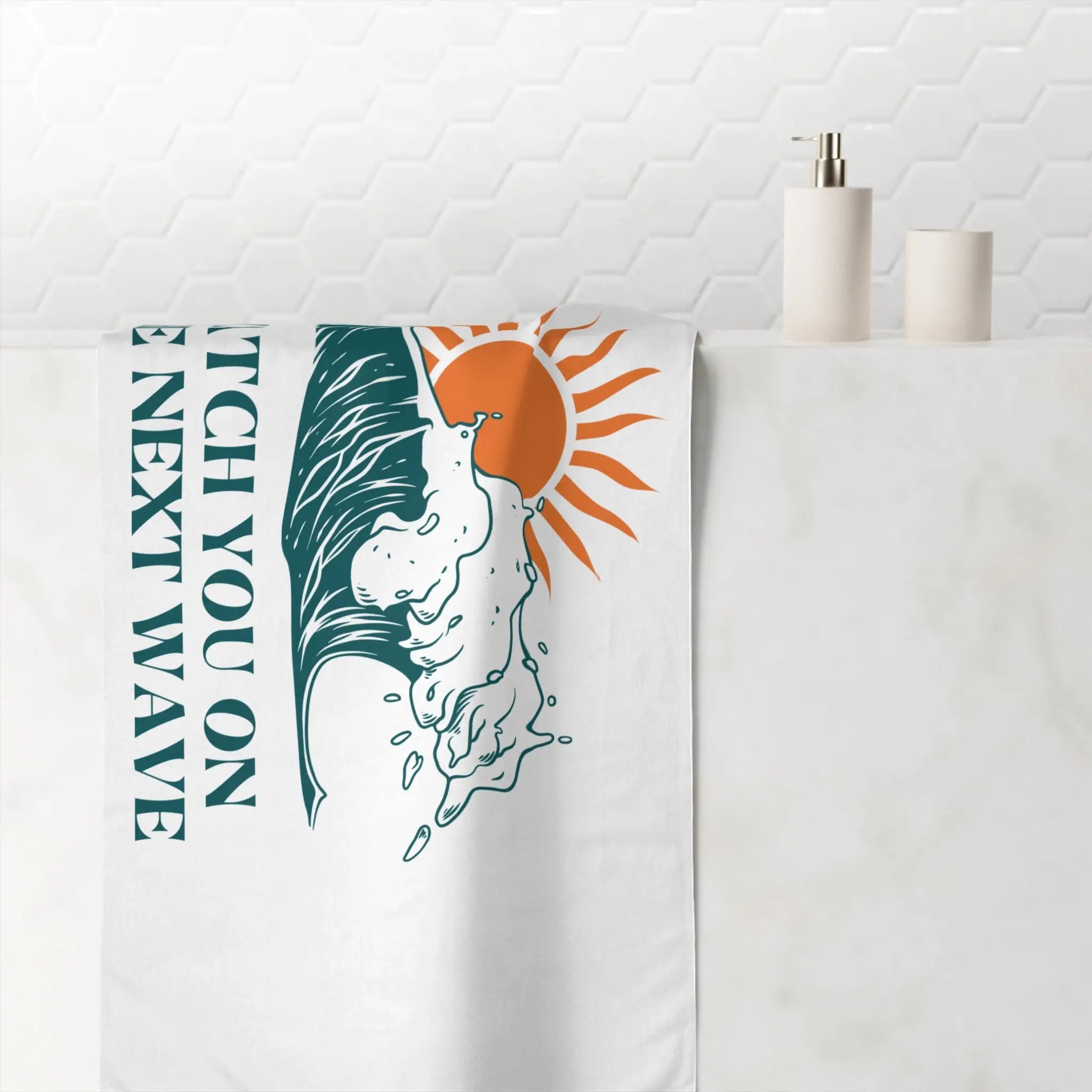 Catch You on the Next Wave Giant Sex Towel