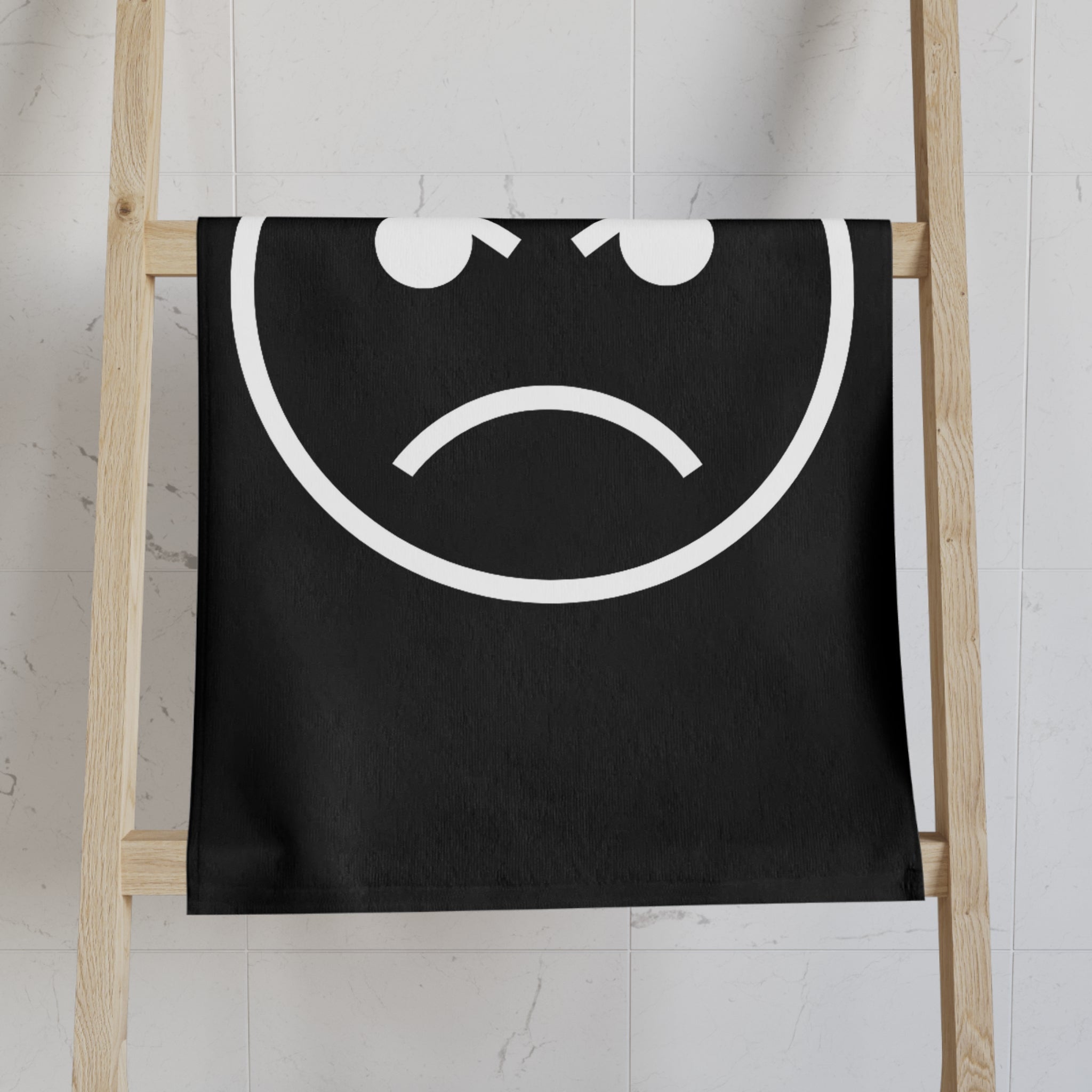 Angry Emoji Black | Mix & Match Classic Fun-Flirty Loversâ Towels