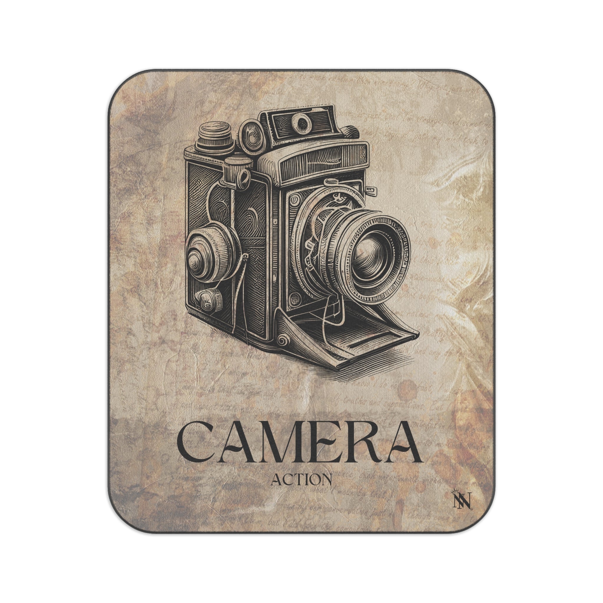 Vintage Camera Action | Mix Match Fun-Flirty Lovers’ Water-Resistant Blankets