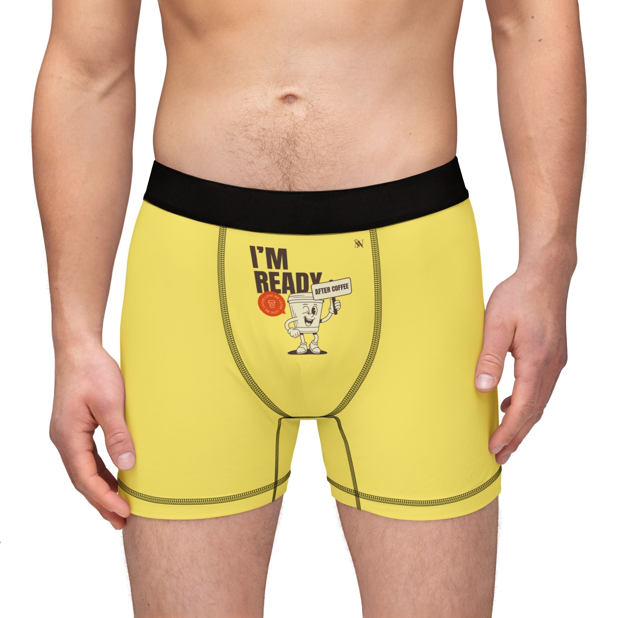 I’m Ready After Coffee Naughty Humor Men’s Boxer Brief