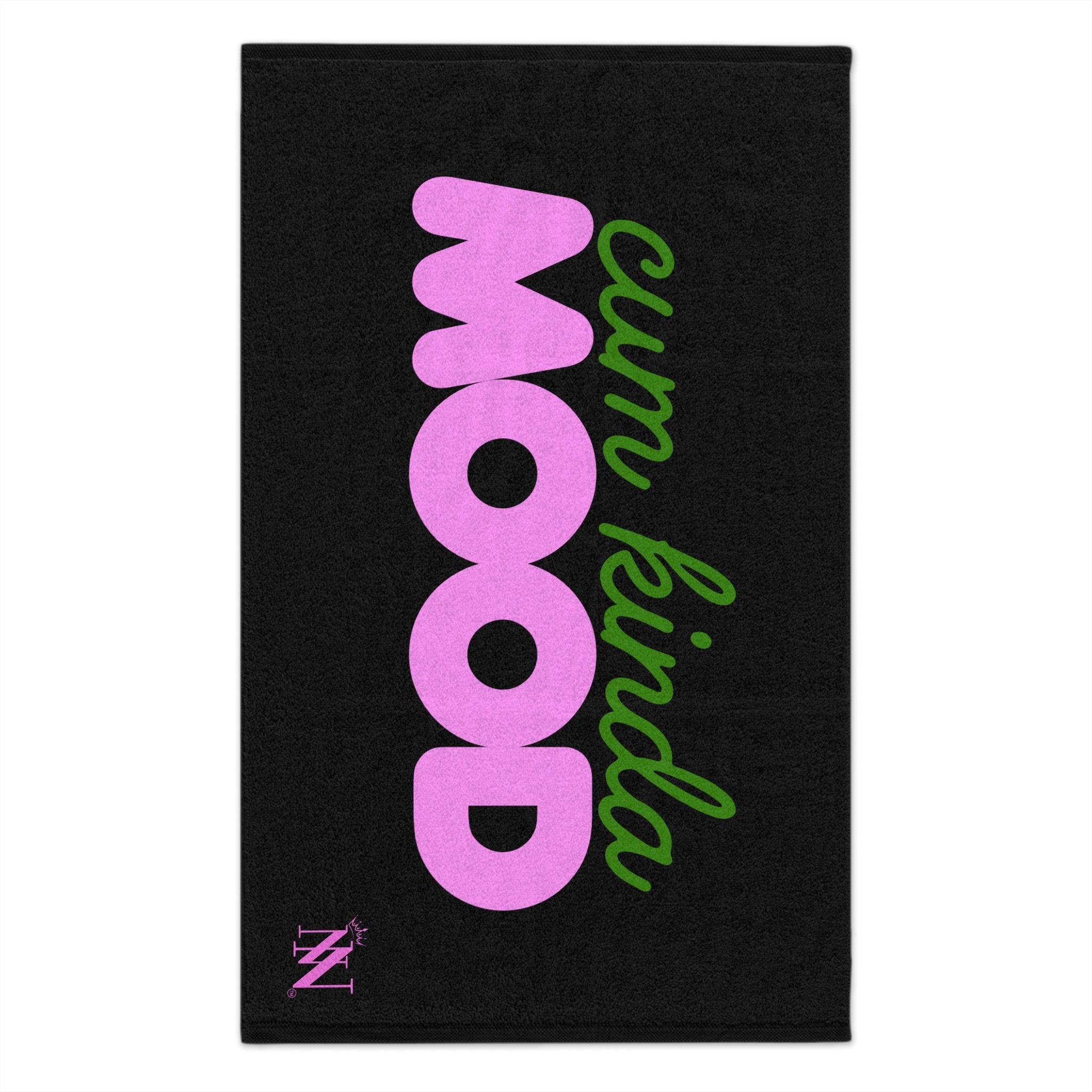 Cum Kinda Mood Black | Mix & Match Soft Fun-Flirty Lovers’ Towels