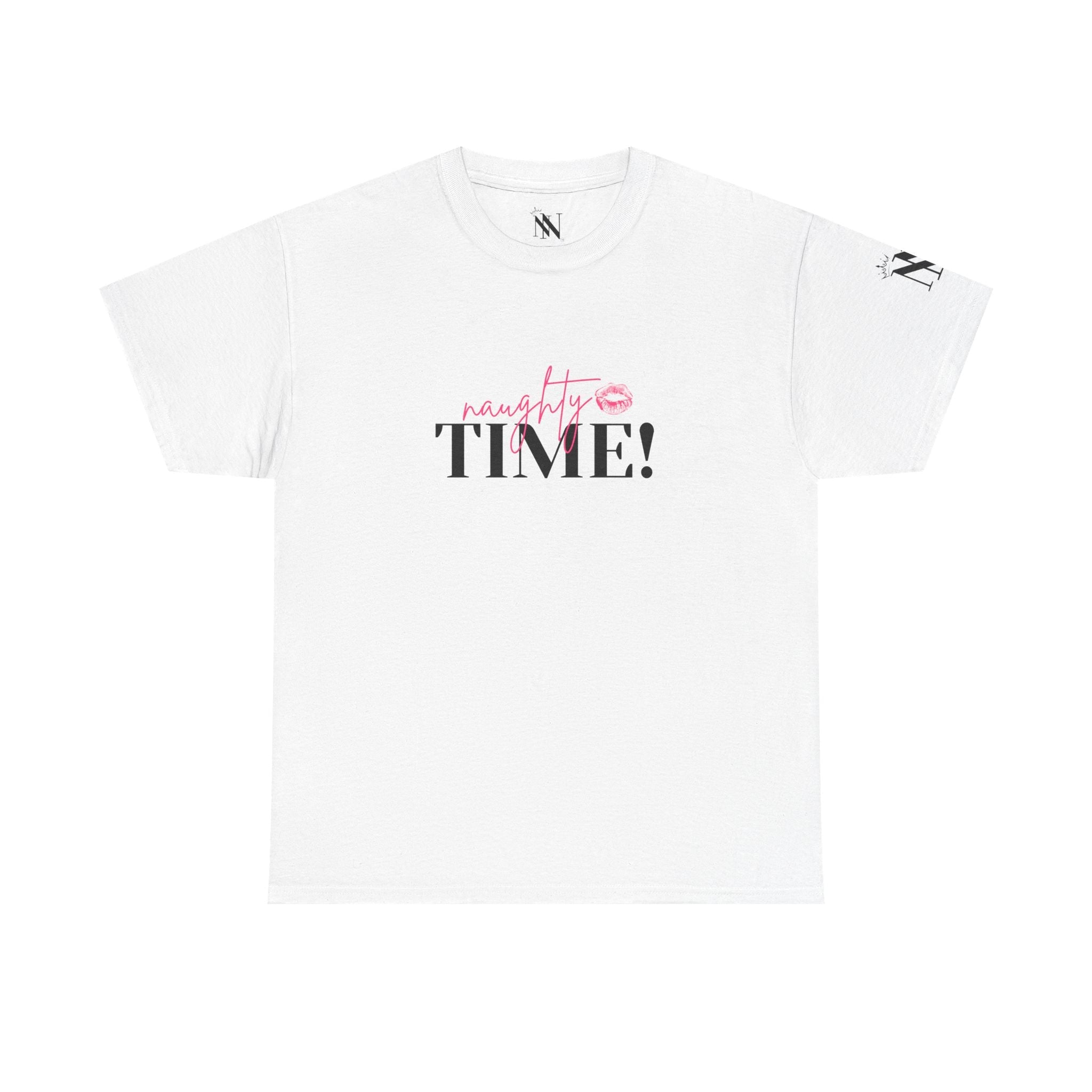 Naughty Time! With a Kiss | Mix & Match Cotton Unisex Fun-Flirty Lovers’ T-Shirts