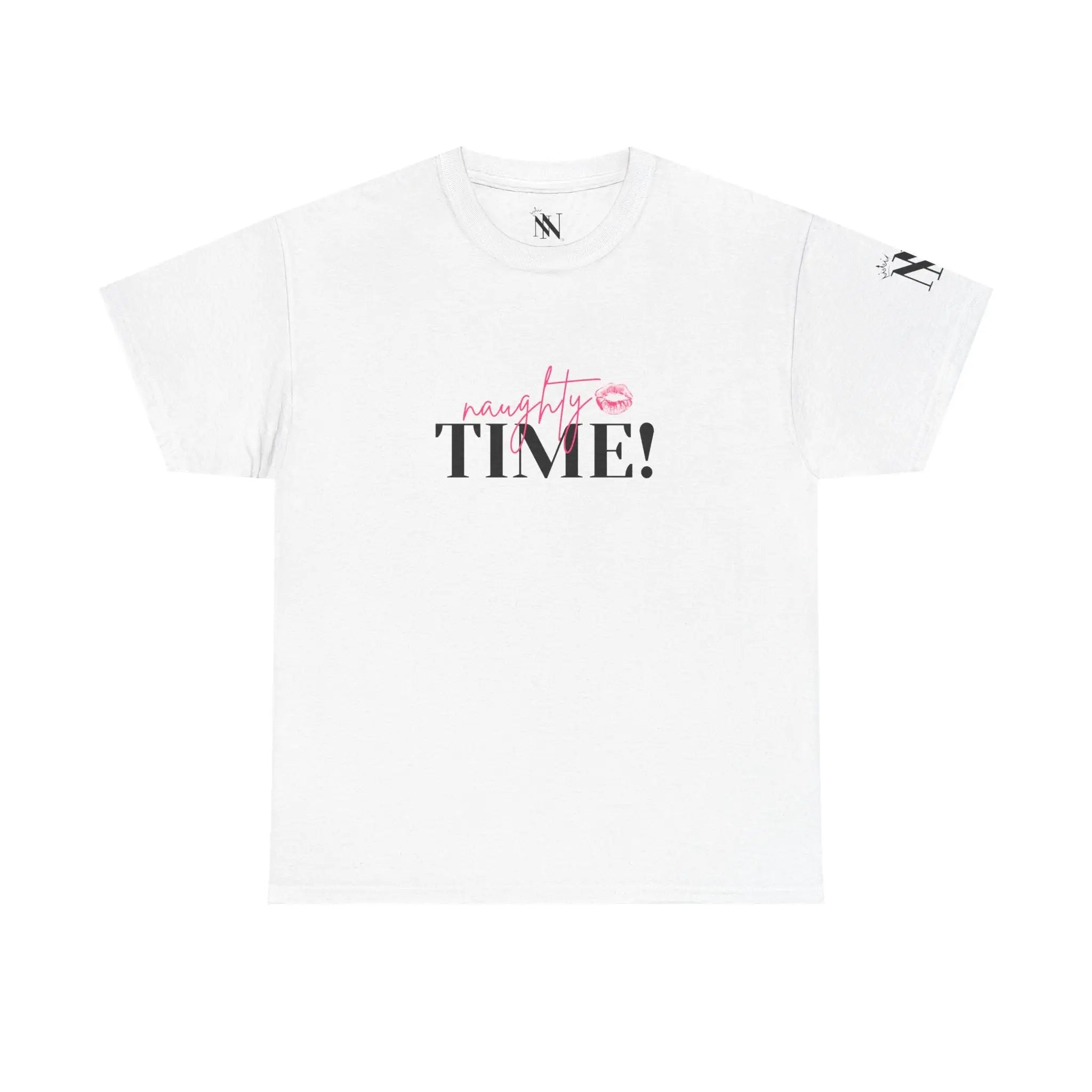 Naughty Time! With a Kiss | Mix & Match Cotton Unisex Fun-Flirty Loversโ T-Shirts