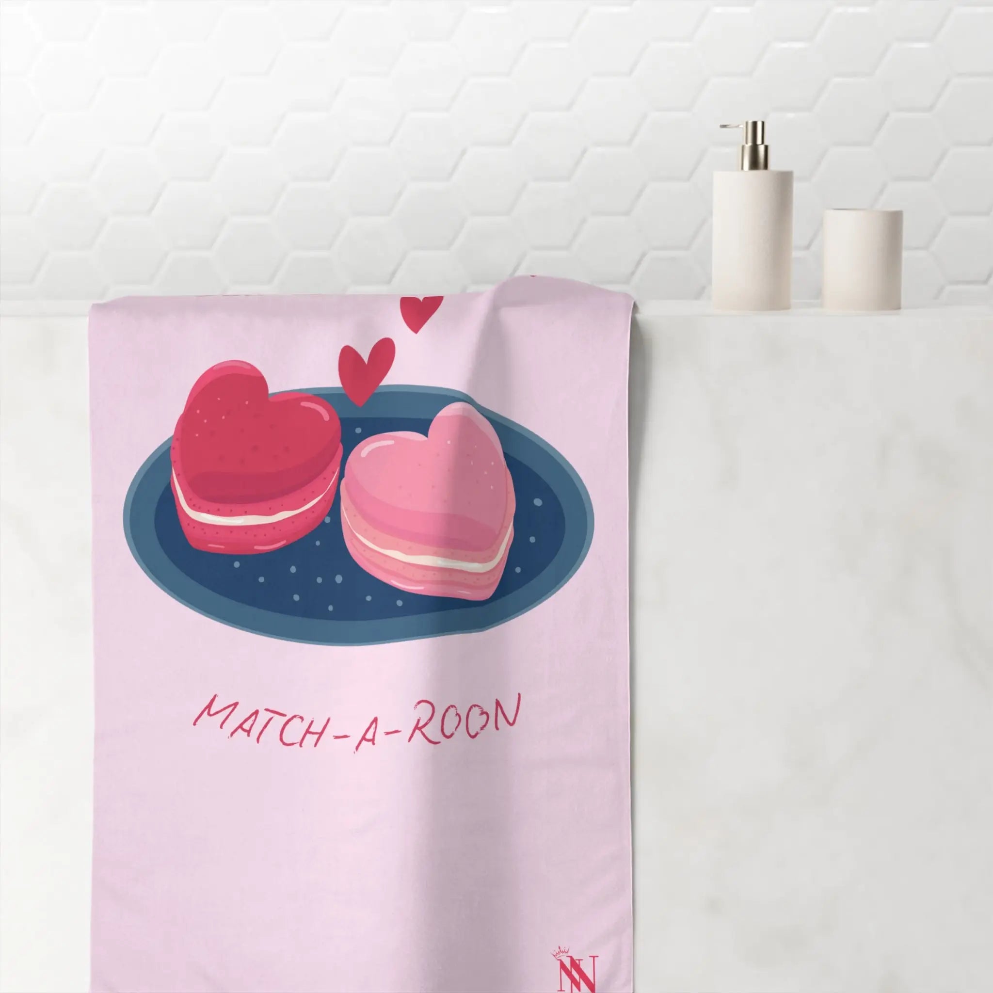 You’re My Perfect Match-A-Roon | Mix & Match XL Fun-Flirty Lovers’ Towels