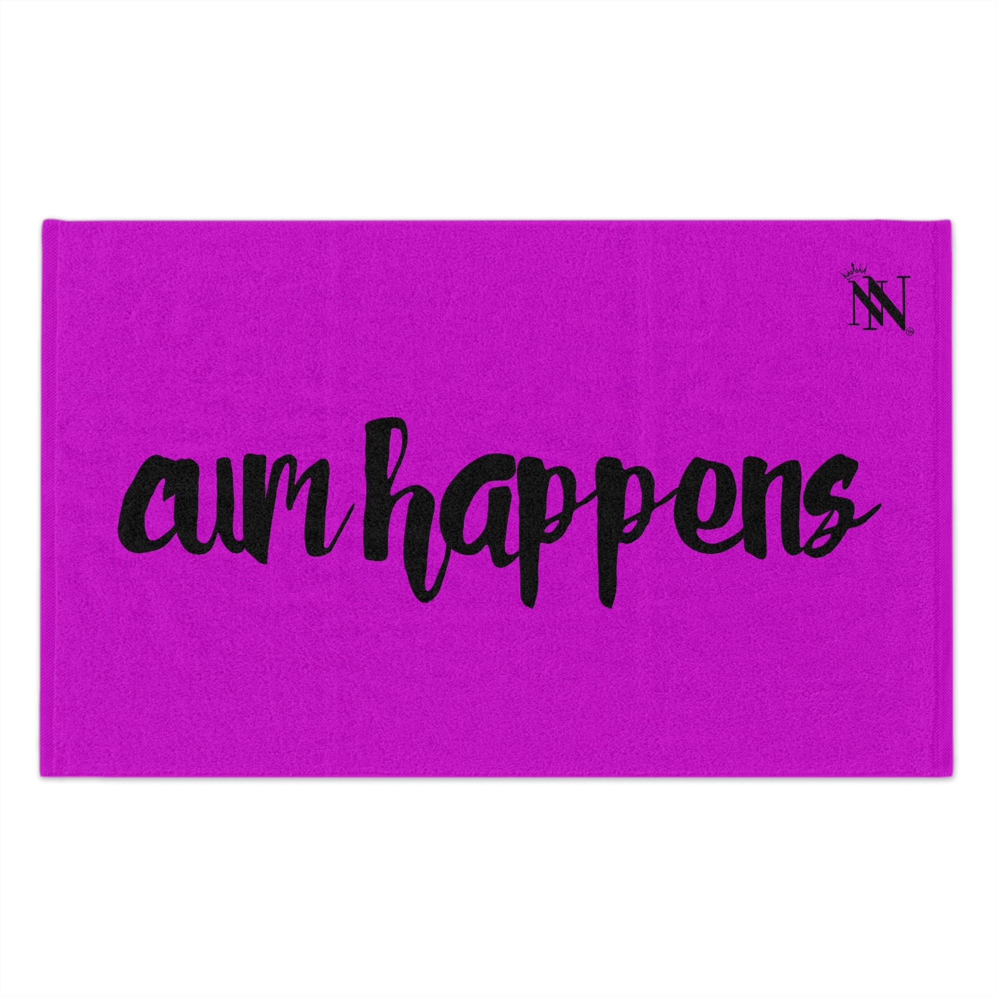 Cum Happens Bright Purple | Mix & Match Soft Fun-Flirty Lovers’ Towels