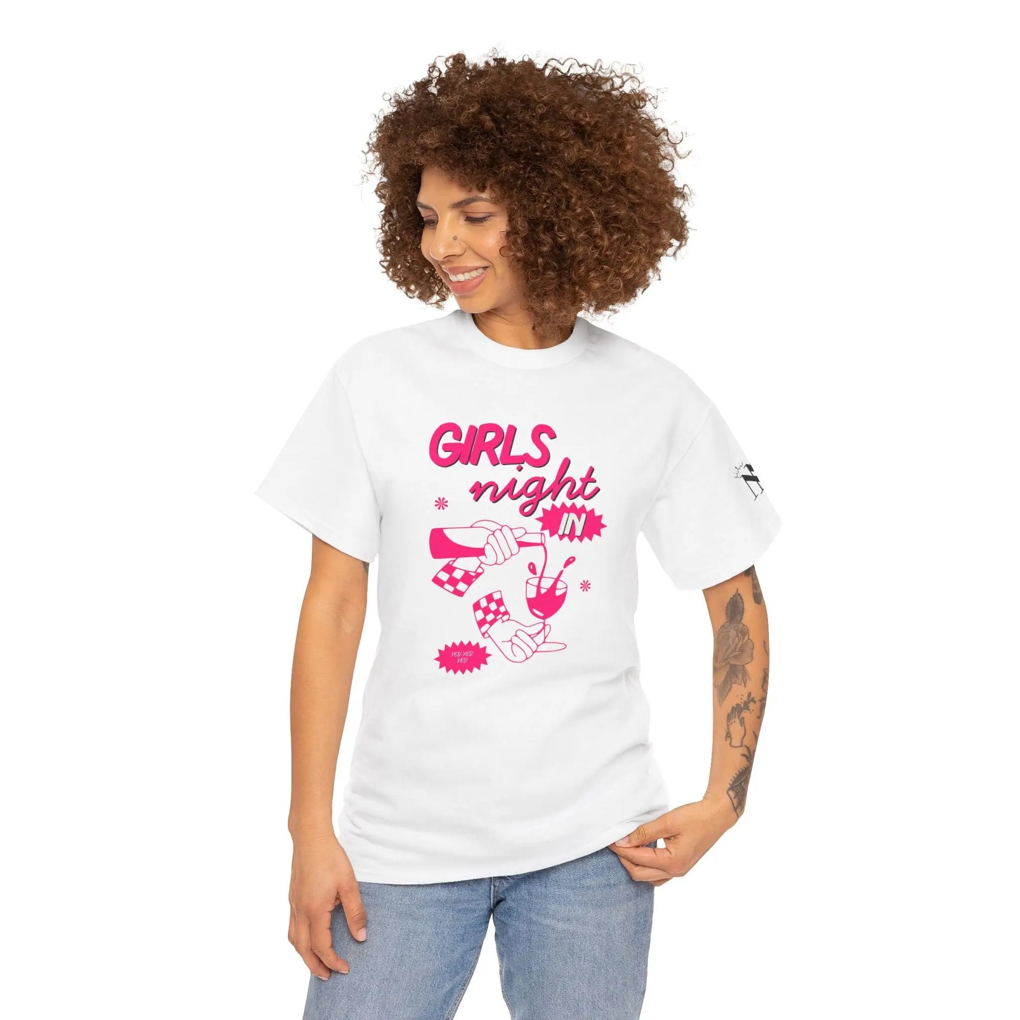 Girls Night In | Mix & Match Cotton Unisex Fun-Flirty Loversโ T-Shirts