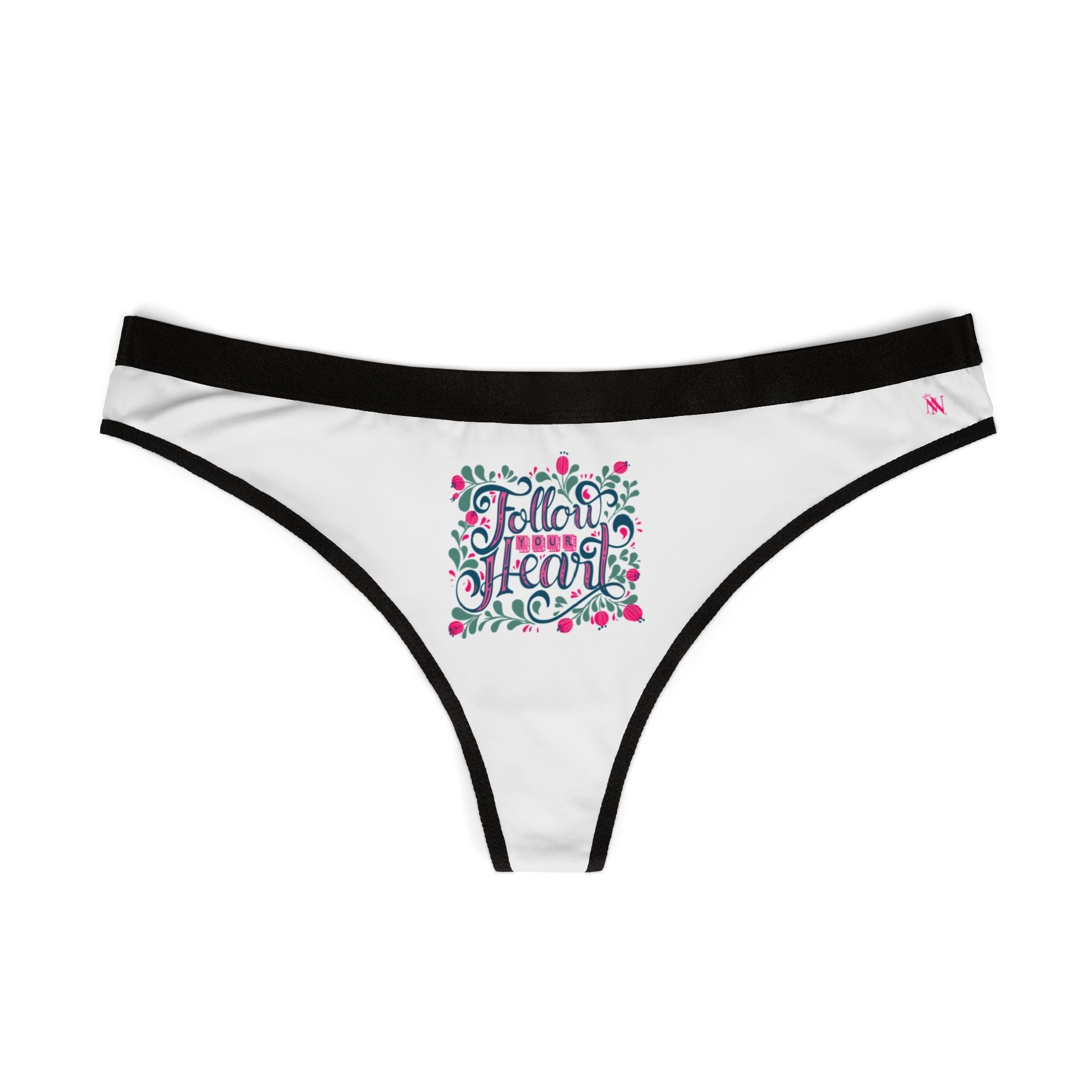 Follow Your Heart Floral | Mix & Match Women’s Fun-Flirty Lovers’ Thongs