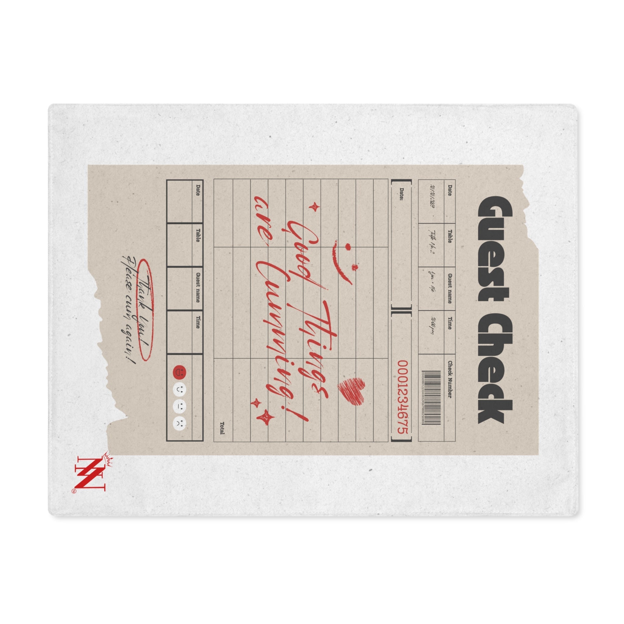 Good Things Are Cumming! Vintage Guest Check | Mix & Match Playful Fun-Flirty Lovers’ Toy Mats
