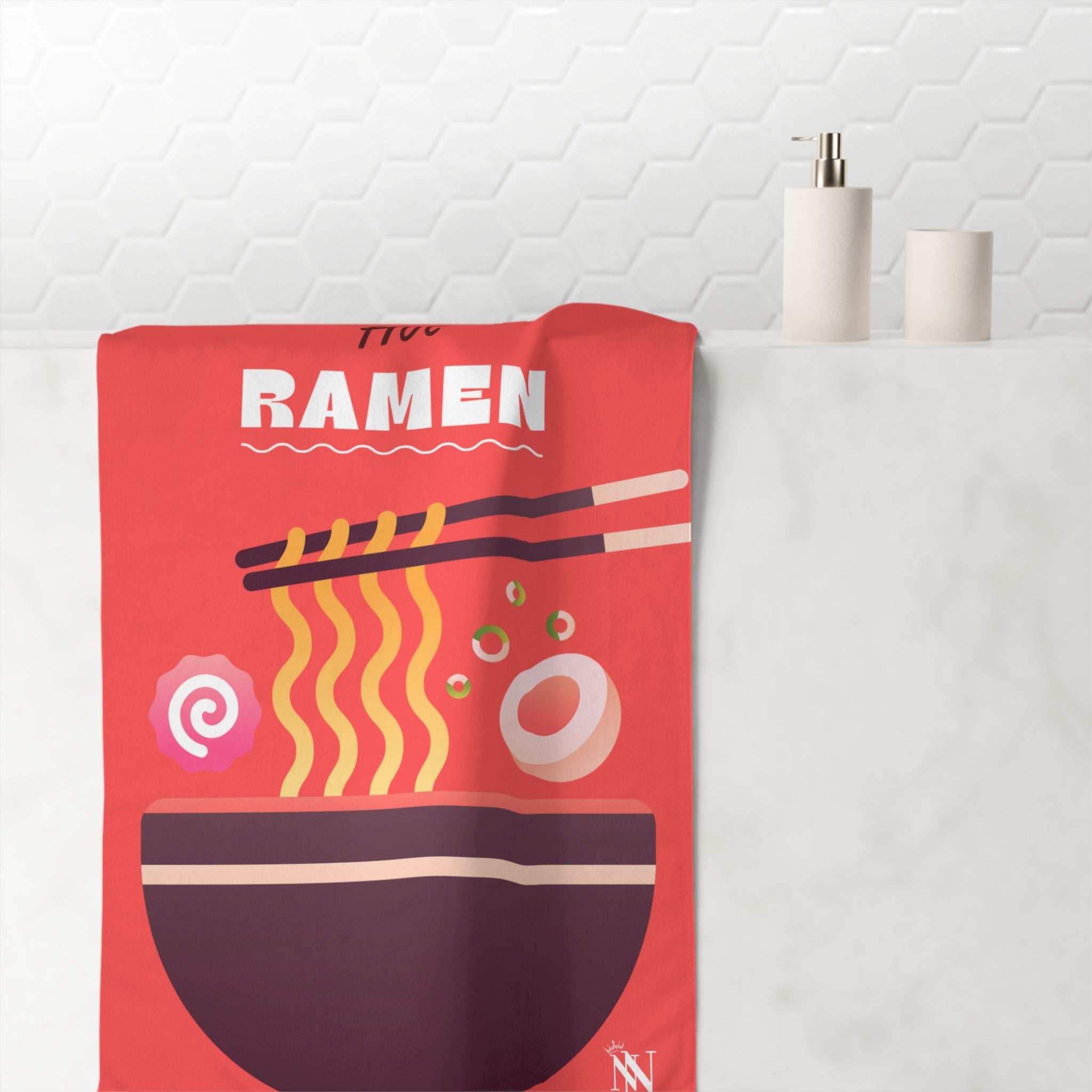 Hot Ramen | Mix & Match XL Fun-Flirty Lovers’ Towels