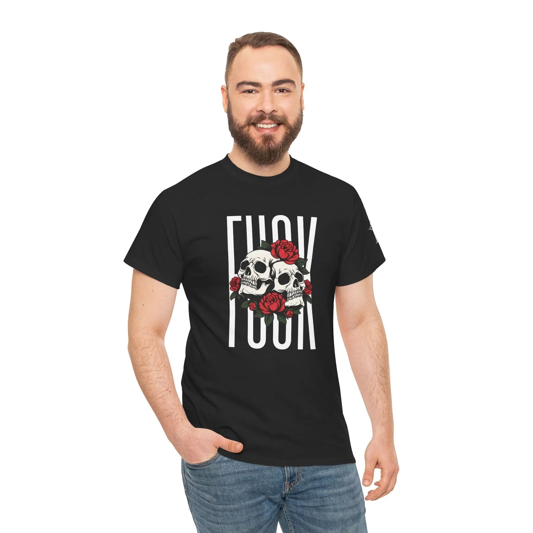 Roses Skulls & Fuck | Mix & Match Cotton Unisex Fun-Flirty Lovers’ T-Shirts