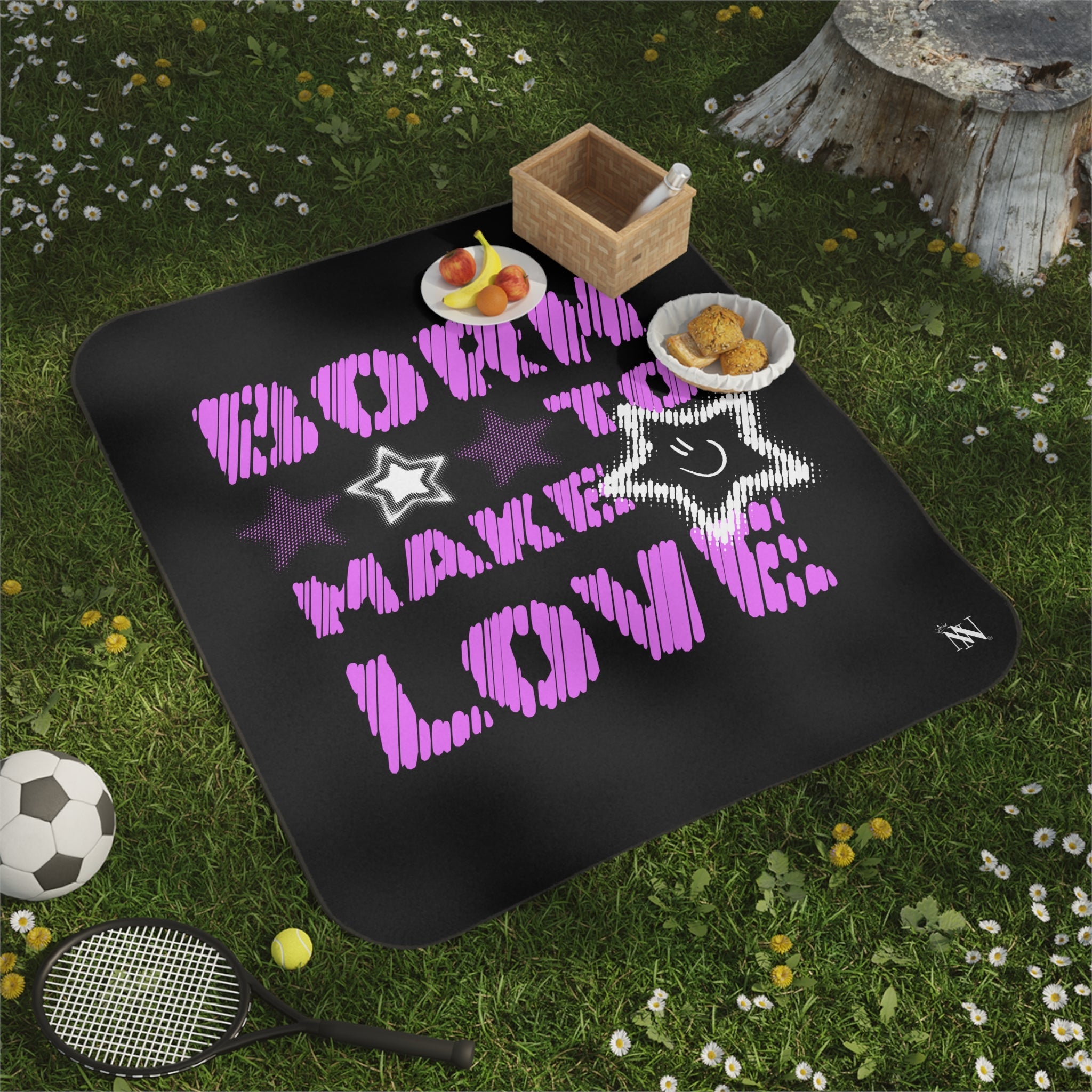 Born to Make Love | Mix Match Fun-Flirty Lovers’ Water-Resistant Blankets