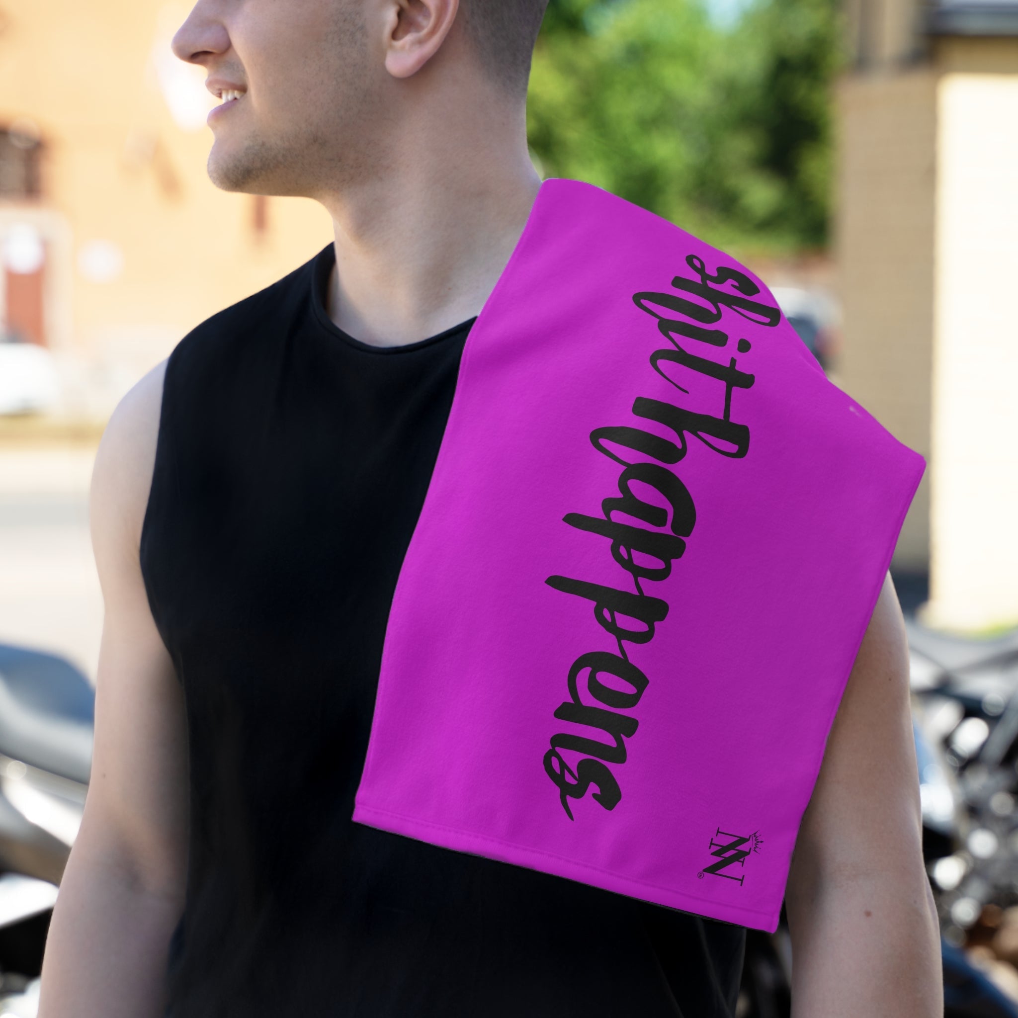 Shit Happens Bright Purple | Mix & Match Soft Fun-Flirty Lovers’ Towels