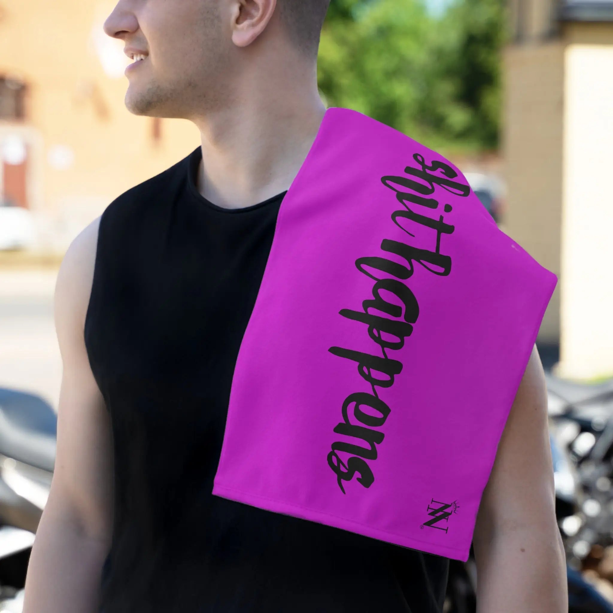 Shit Happens Bright Purple | Mix & Match Soft Fun-Flirty Lovers’ Towels
